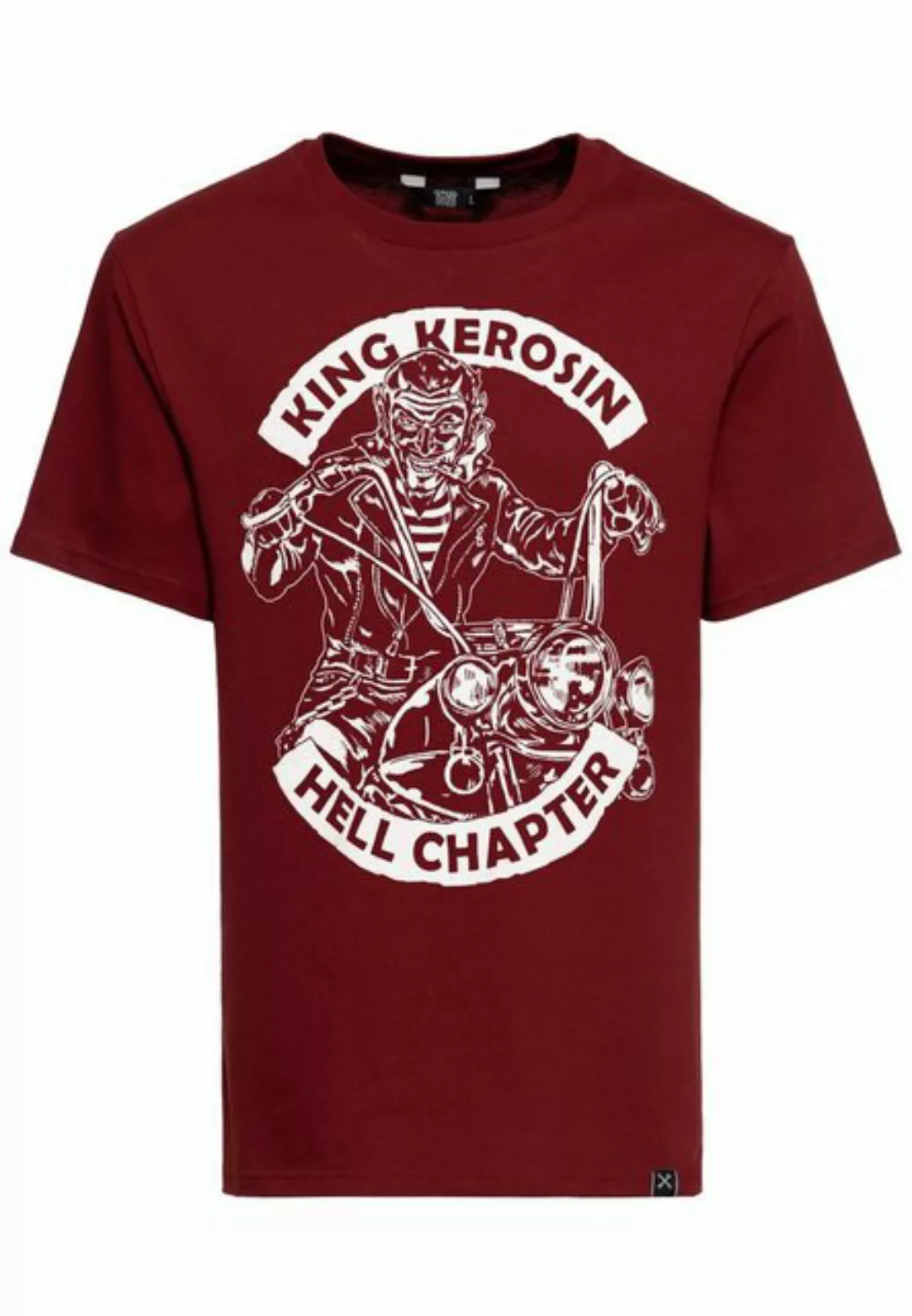 KingKerosin Print-Shirt Hell Chapter (1-tlg) front Print im Vintage Devil C günstig online kaufen