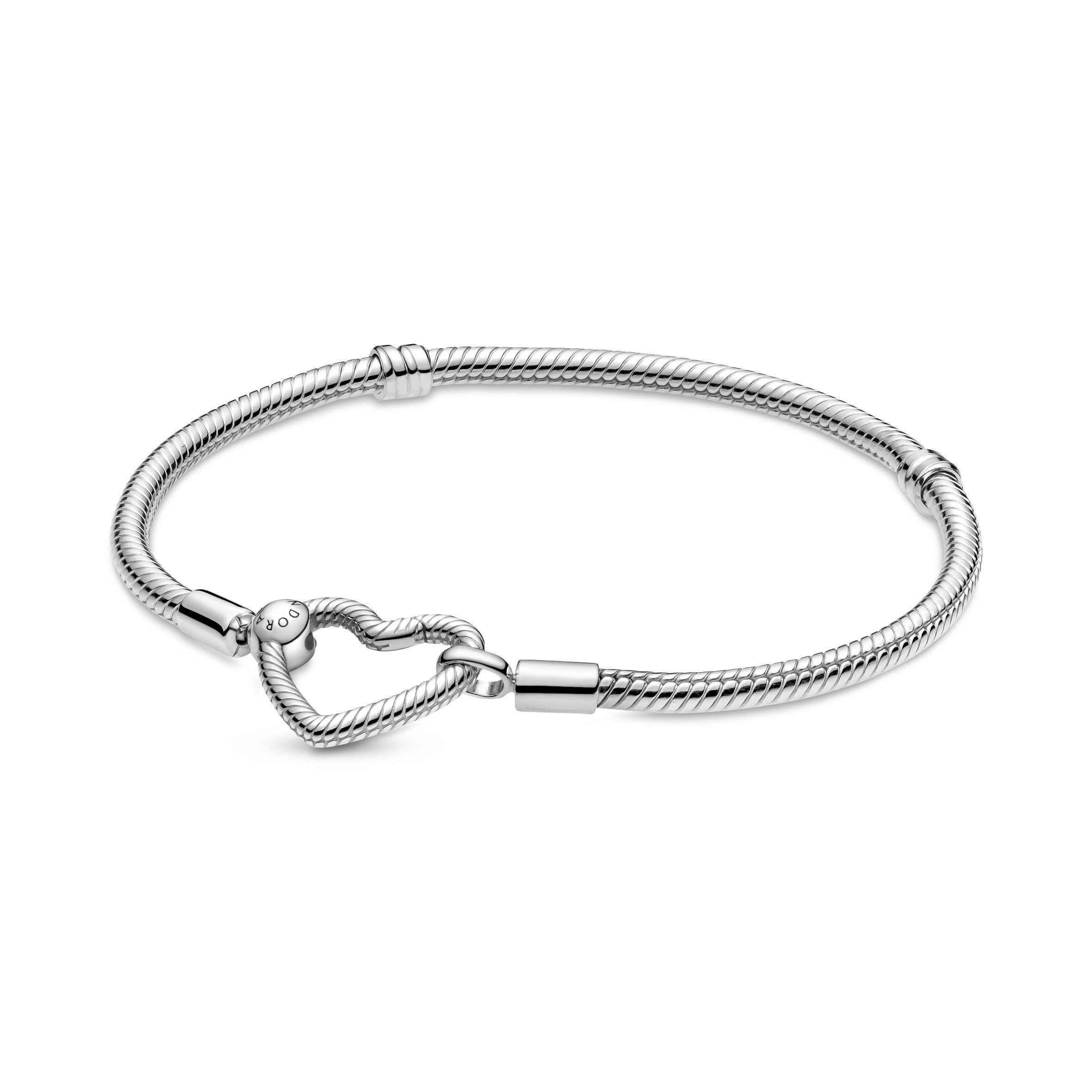 Pandora Charm-Armband Silber mit Herz-Verschluss günstig online kaufen