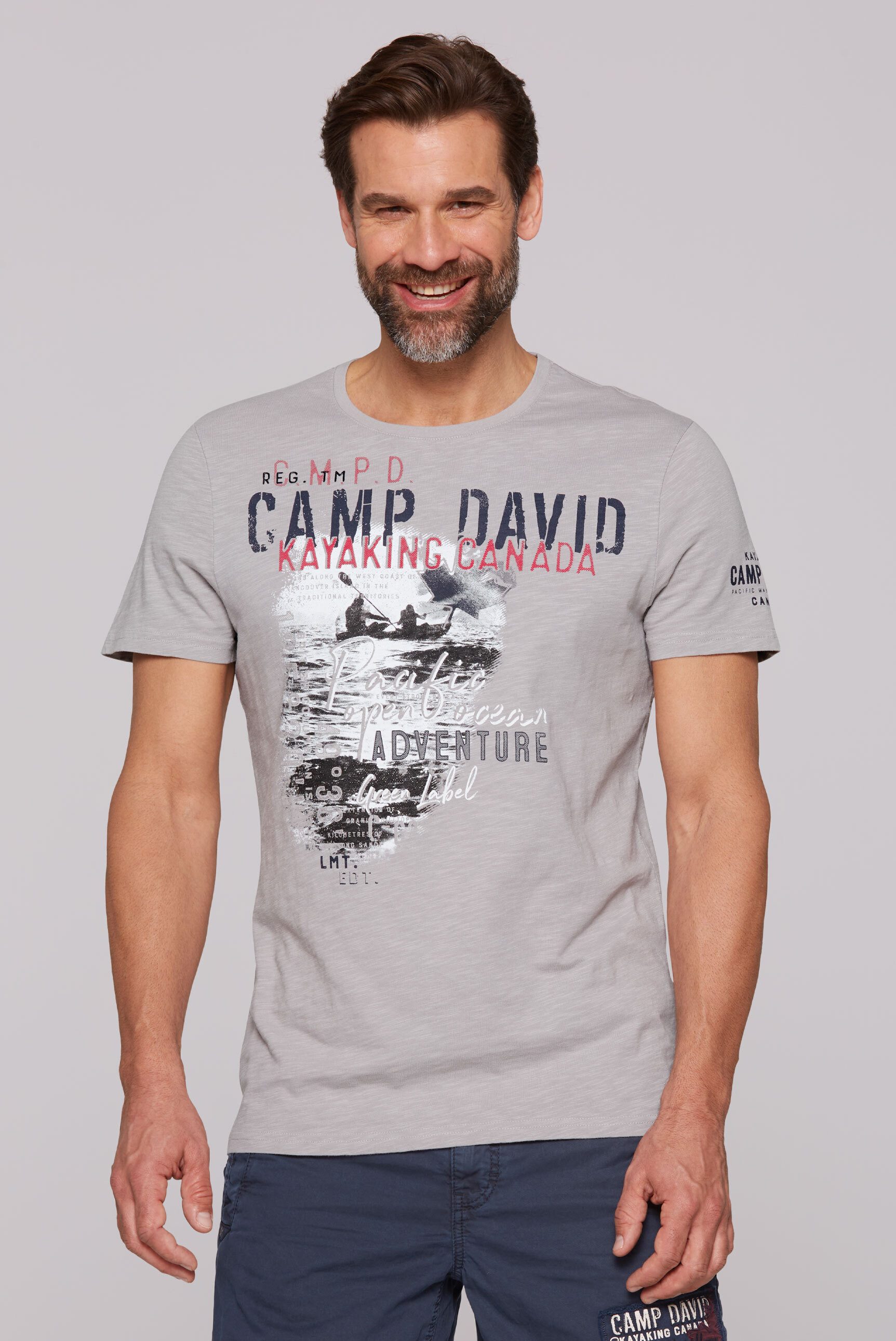 CAMP DAVID Rundhalsshirt, aus Baumwolle günstig online kaufen