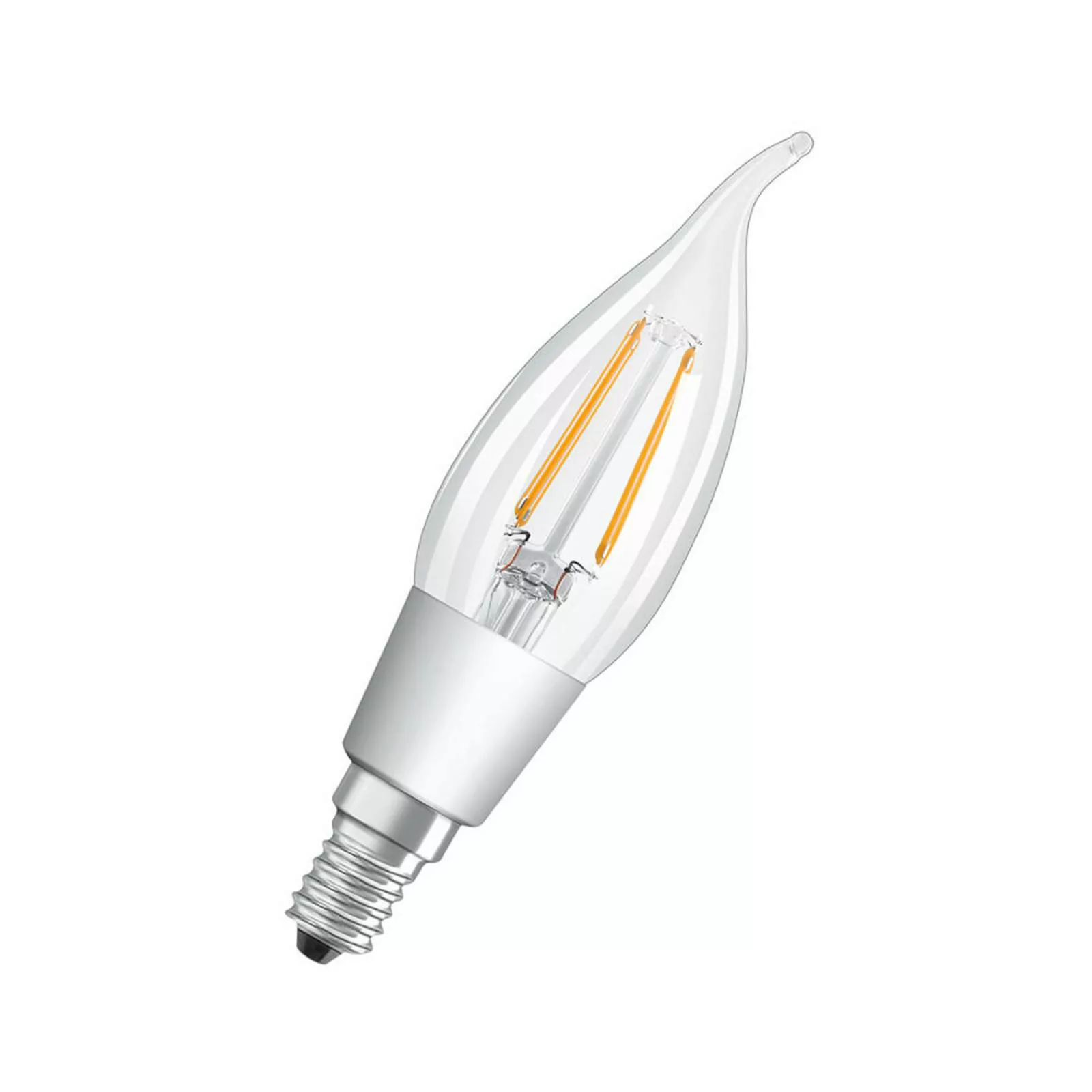 OSRAM LED Filament Lampe ersetzt 40W E14 Windstoßkerze - BA38 4W 470lm 2700 günstig online kaufen