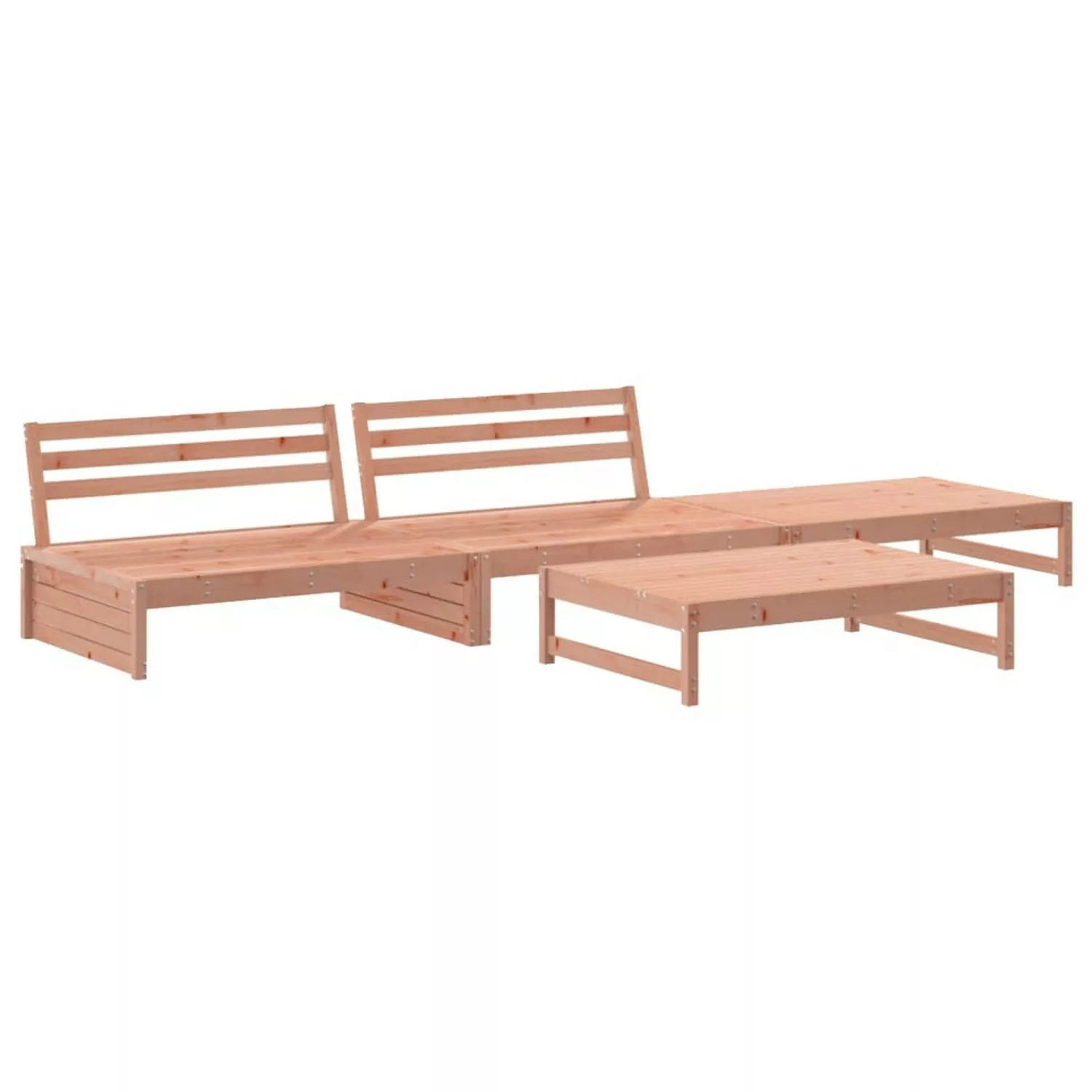 vidaXL 4-tlg Garten-Lounge-Set Massivholz Douglasie Modell 4 günstig online kaufen