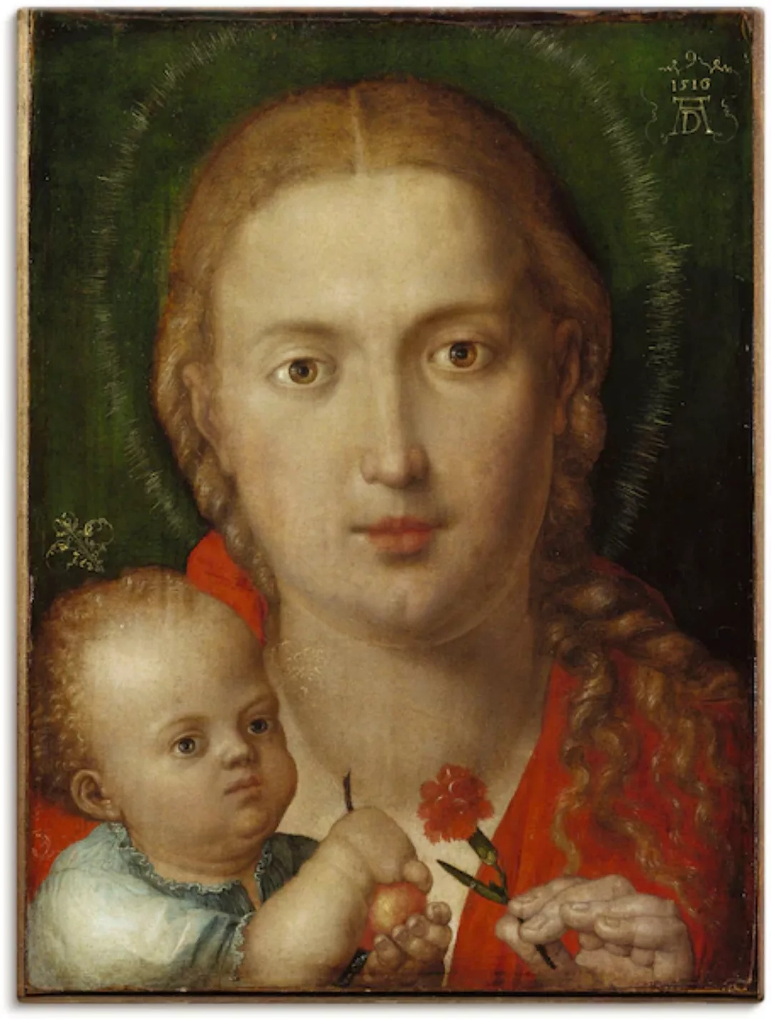 Artland Leinwandbild "Muttergottes mit der Nelke. 1516", Religion, (1 St.) günstig online kaufen