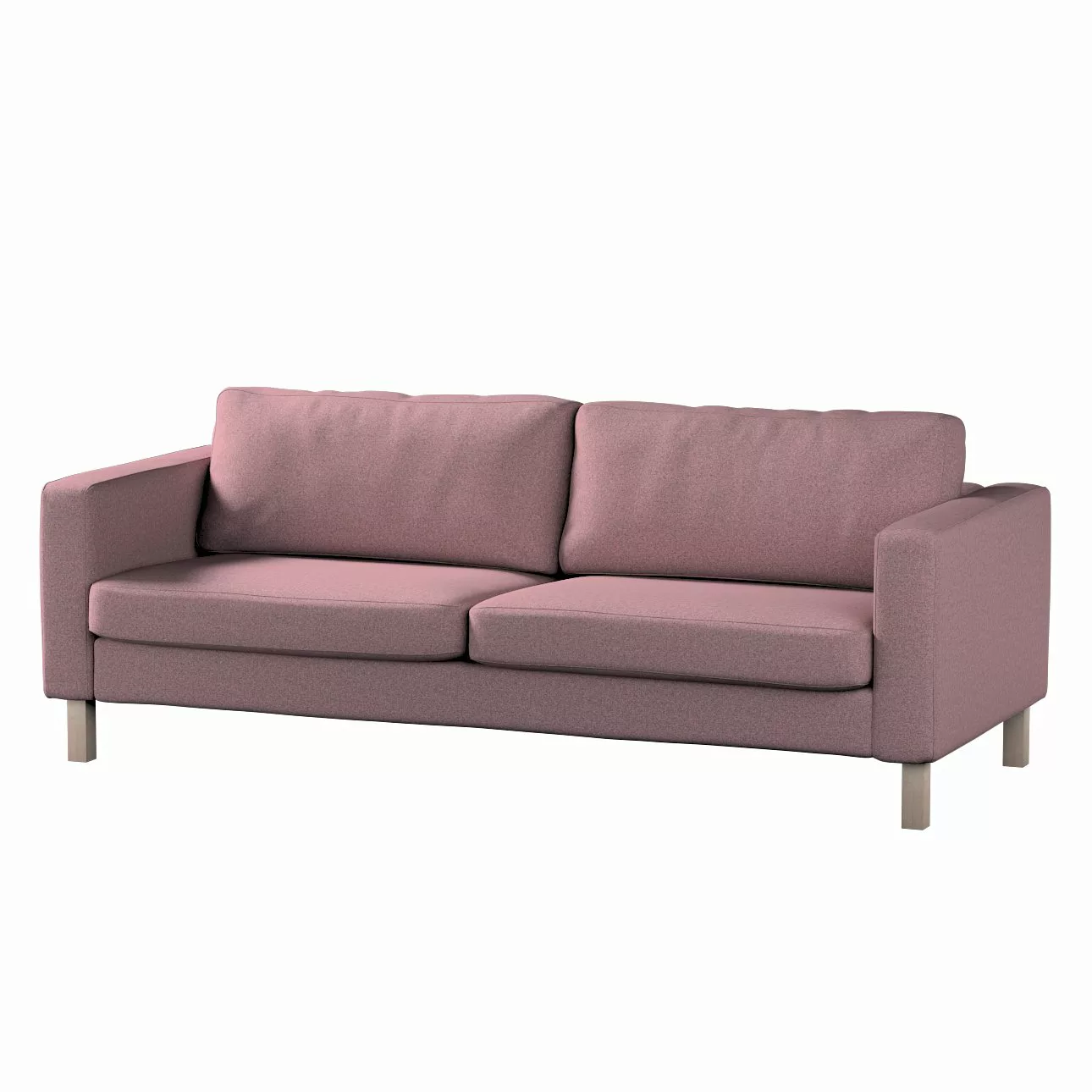 Bezug für Karlstad 3-Sitzer Sofa nicht ausklappbar, kurz, schwarz--rosa, Be günstig online kaufen