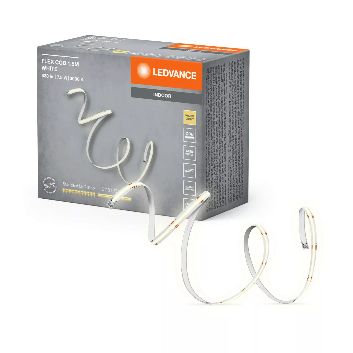 LEDVANCE Flex COB LED-Strip IP20 3.000K, 1,5m günstig online kaufen