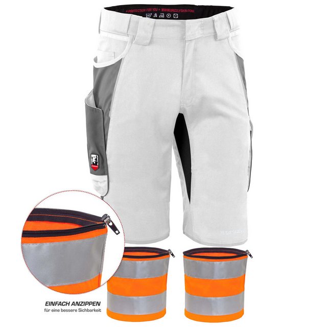 Qualitex Workwear Arbeitsshorts REFLEX-BUNDLE IRON Shorts + Reflexstreif - günstig online kaufen