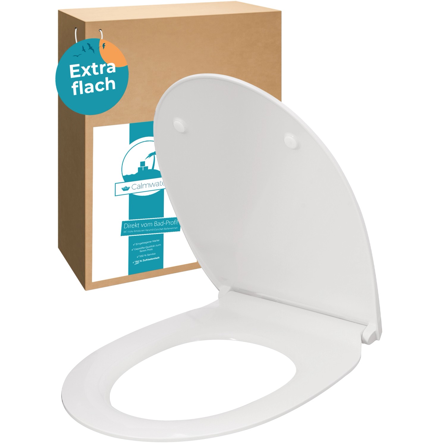 Calmwaters WC-Sitz Extra Flach, Slim, Absenkautomatik, günstig online kaufen