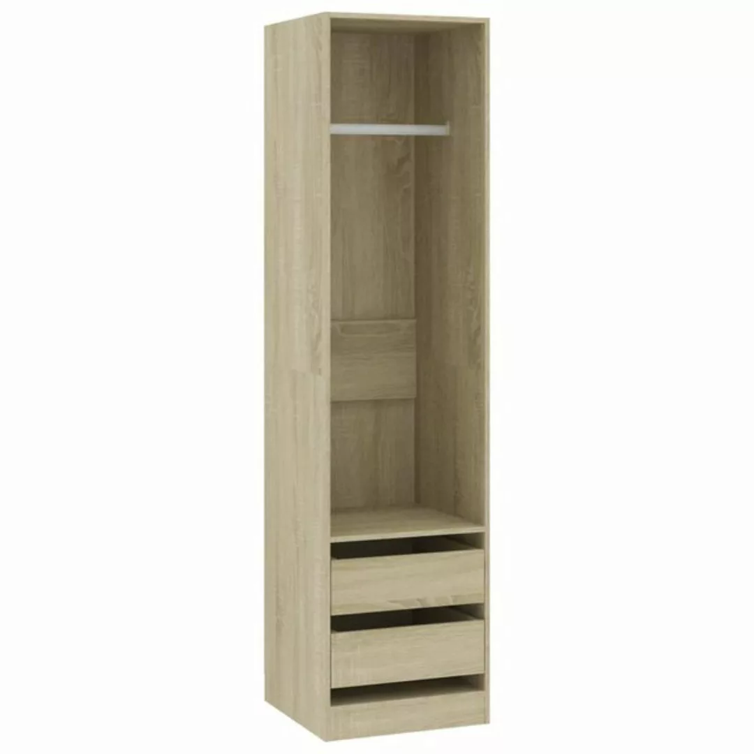 furnicato Kleiderschrank mit Schubladen Sonoma-Eiche 50x50x200 cm günstig online kaufen