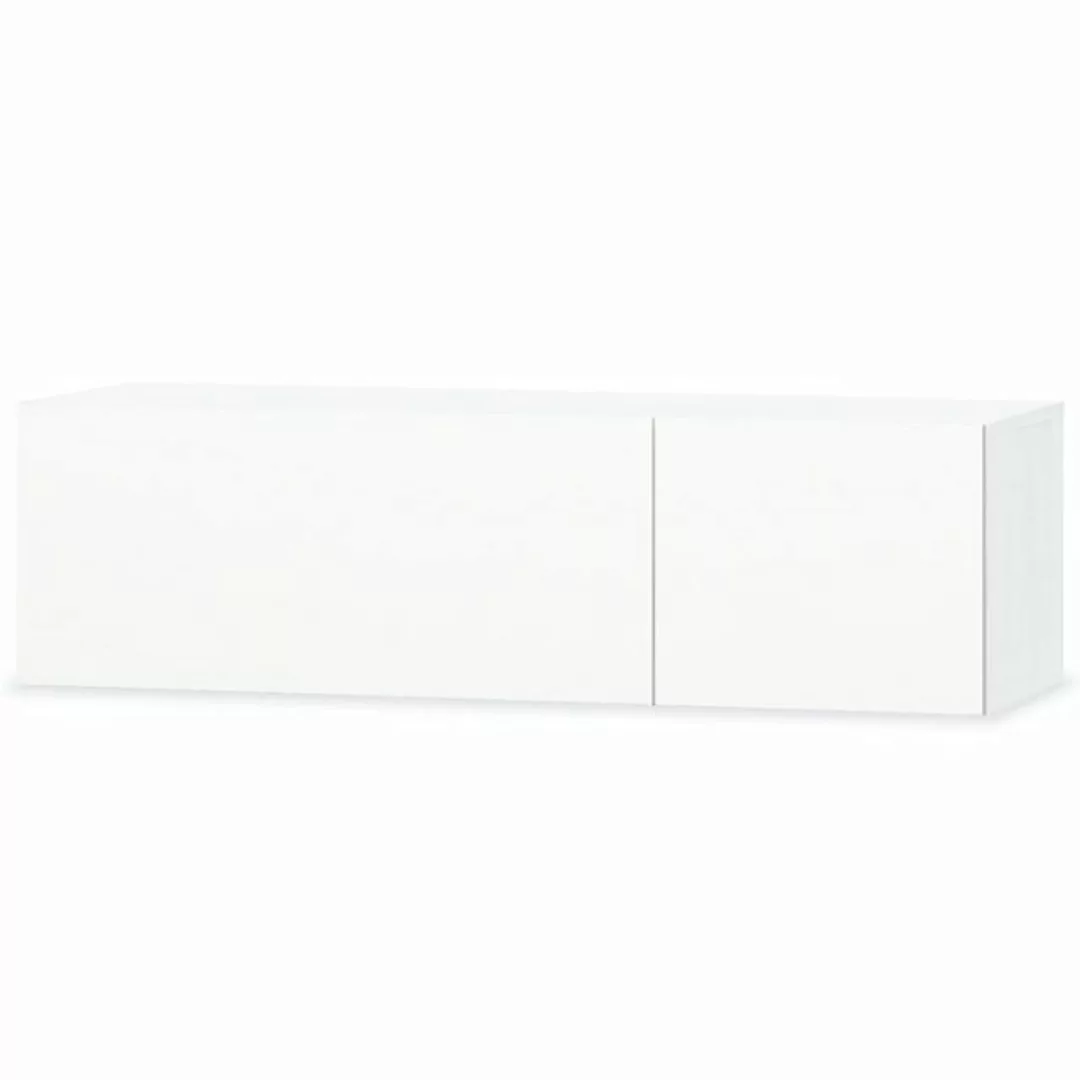 furnicato TV-Schrank Holzwerkstoff 120x40x34 cm Hochglanz-Weiß günstig online kaufen