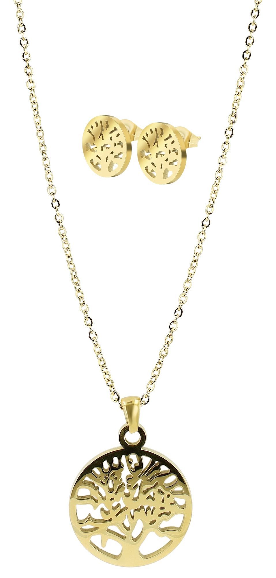 AKZENT Schmuckset Lanai Edelstahl Lebensbaum-Schmuckset (Einzeln), günstig online kaufen