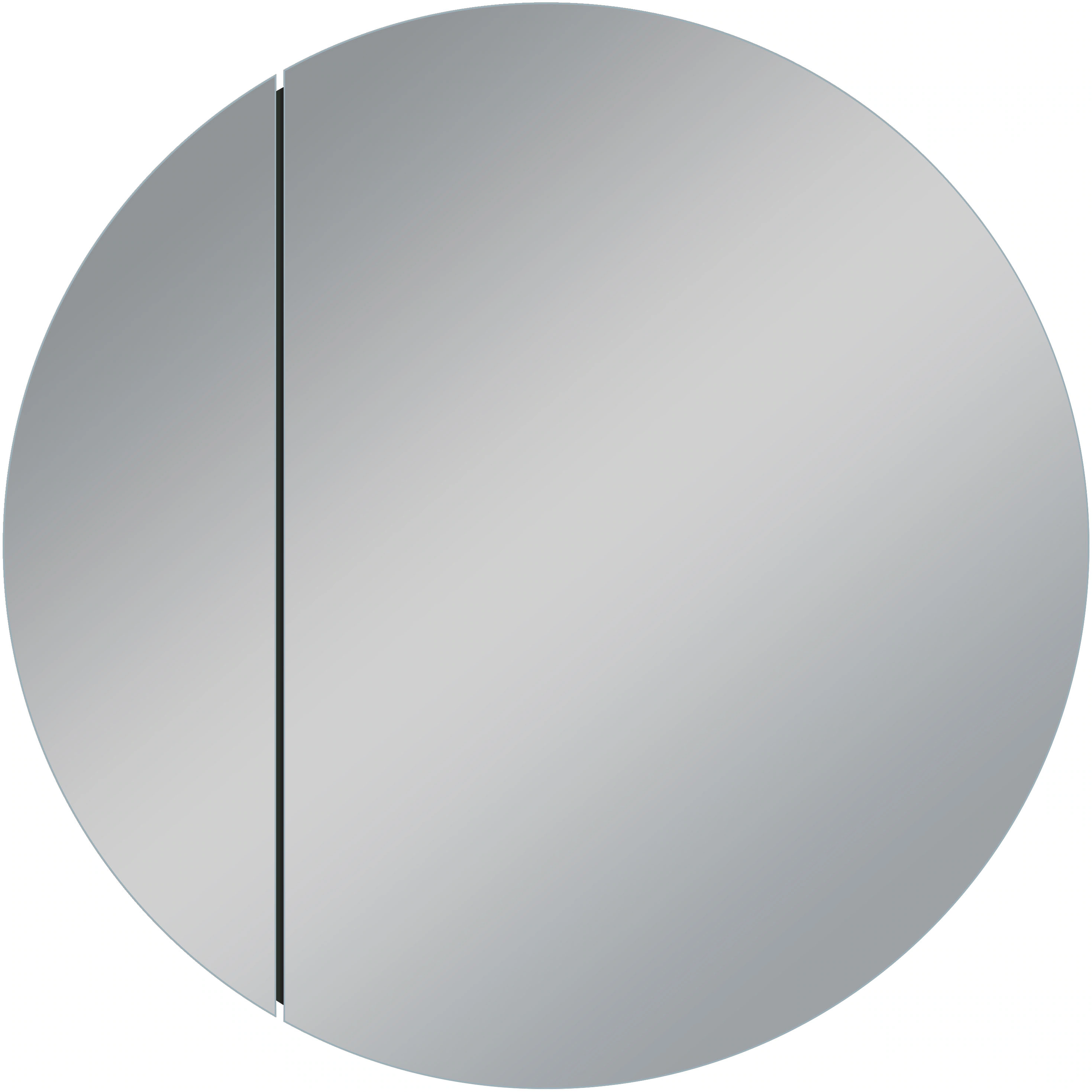 Talos Spiegelschrank "Picasso Style, schwarz, Ø 60cm", Rahmen aus hochwerti günstig online kaufen