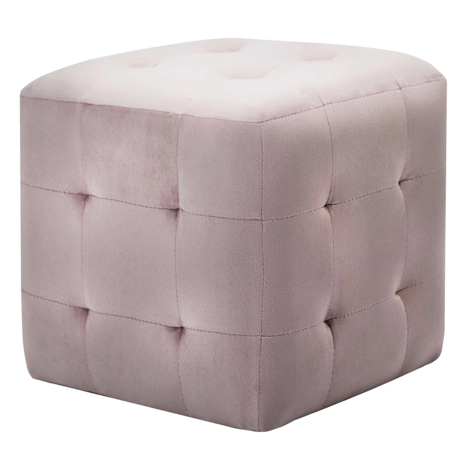 vidaXL Pouf 2 Stk. Rosa 30x30x30 cm Samtstoff günstig online kaufen