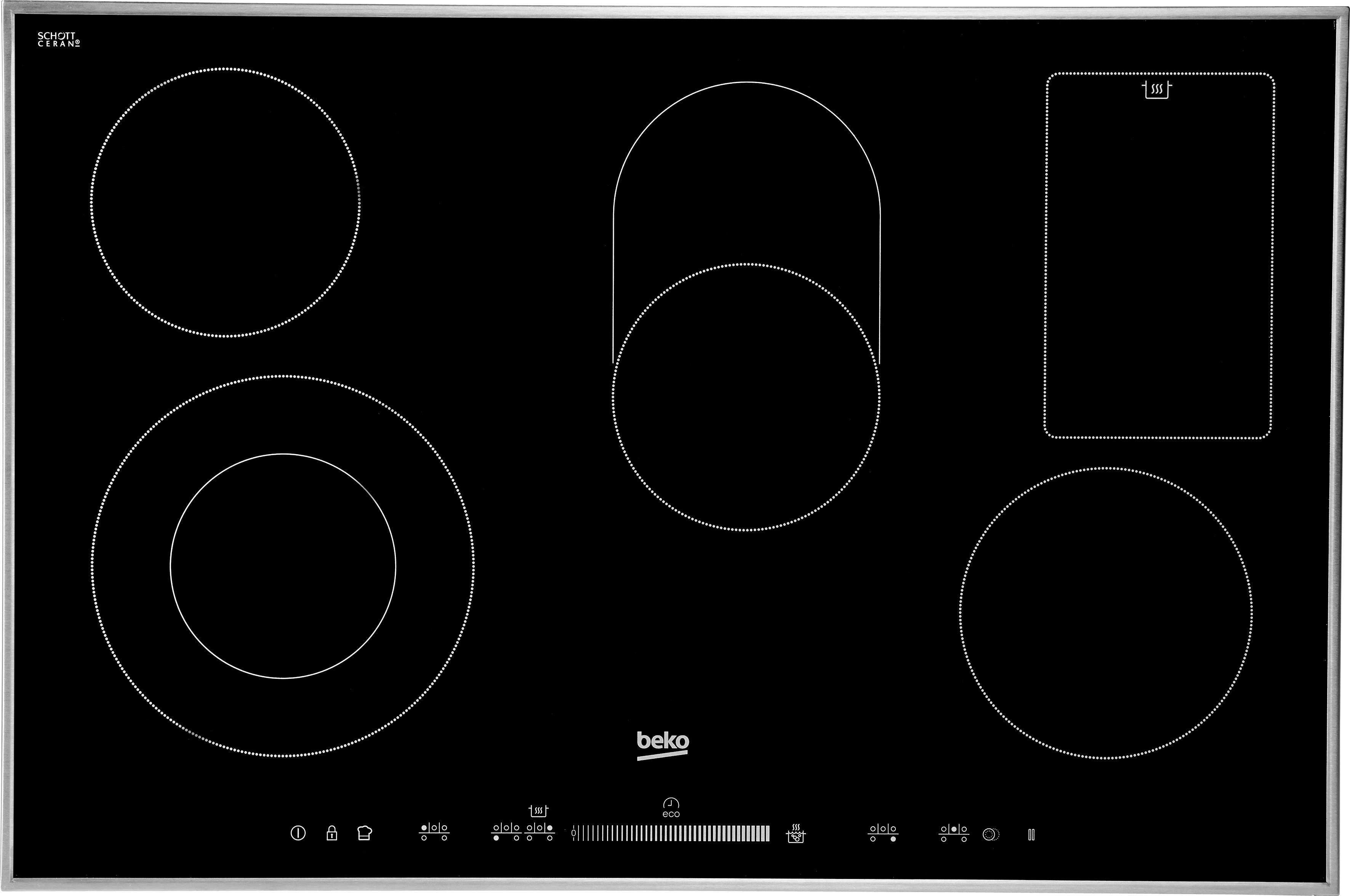 BEKO Elektro-Kochfeld »HIC 85502 TX«, mit Warmhaltezone günstig online kaufen