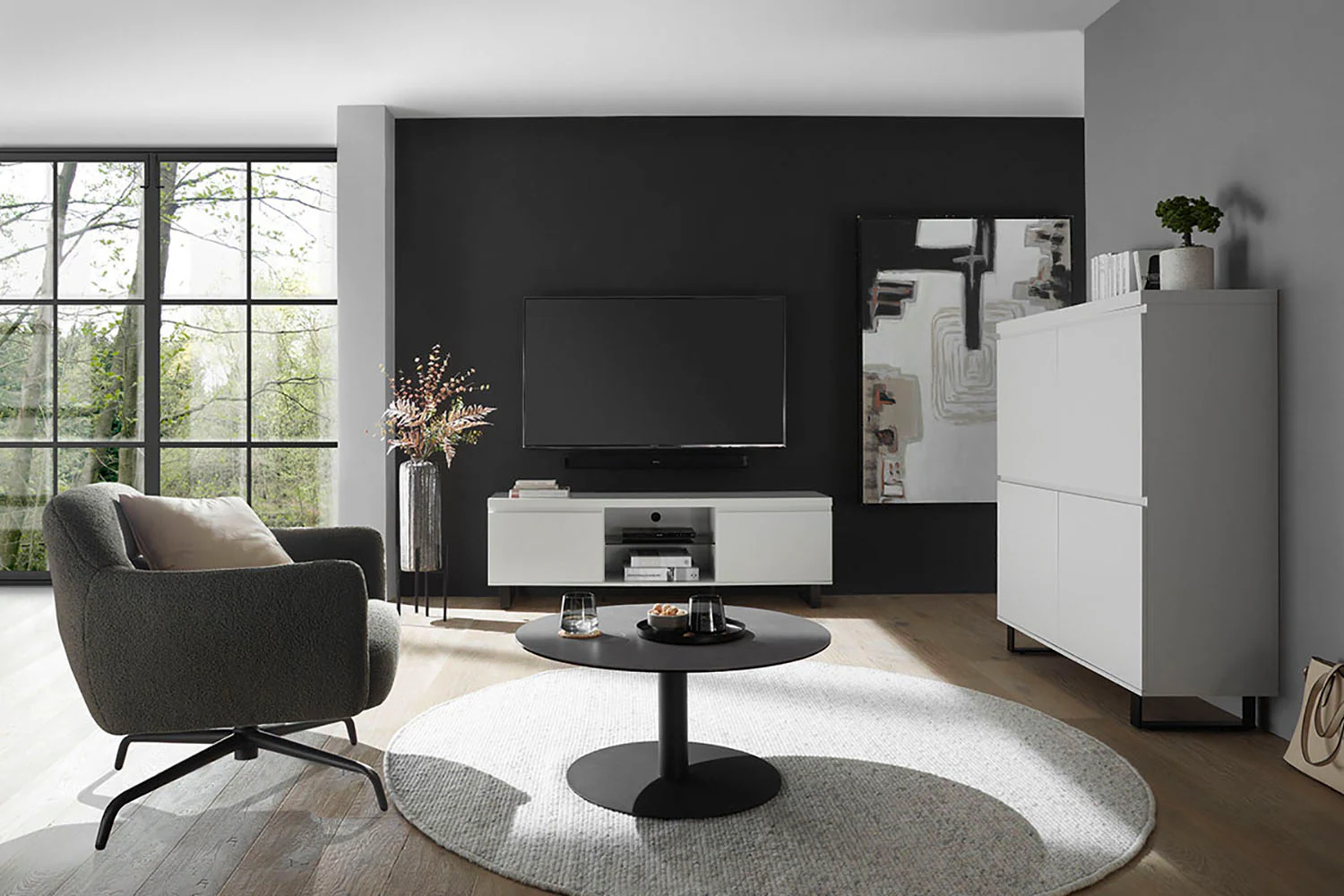 MCA furniture Highboard "AUSTIN Highboard", Türen mit Dämpfung günstig online kaufen