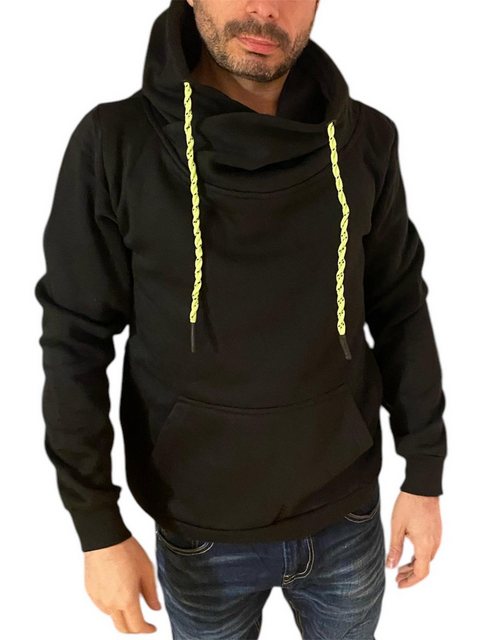 Aaron Bane Hoodie Hoodie Außergewöhnliches Design fluoreszierender Kordel K günstig online kaufen