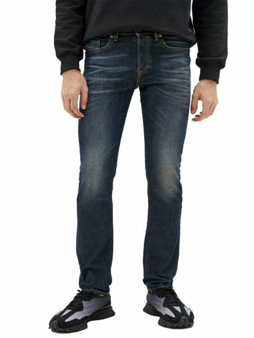 Diesel Straight-Jeans Hellblaue Regular Vintage Hose - D-Viker 09C66 günstig online kaufen