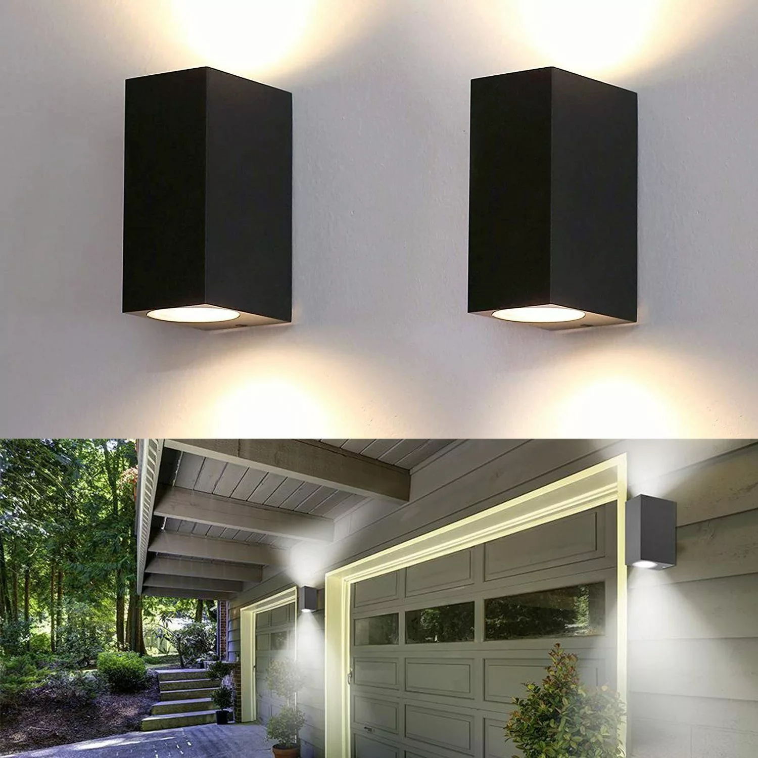 LETGOSPT Außen-Wandleuchte 6W LED Wandleuchte, Up günstig online kaufen