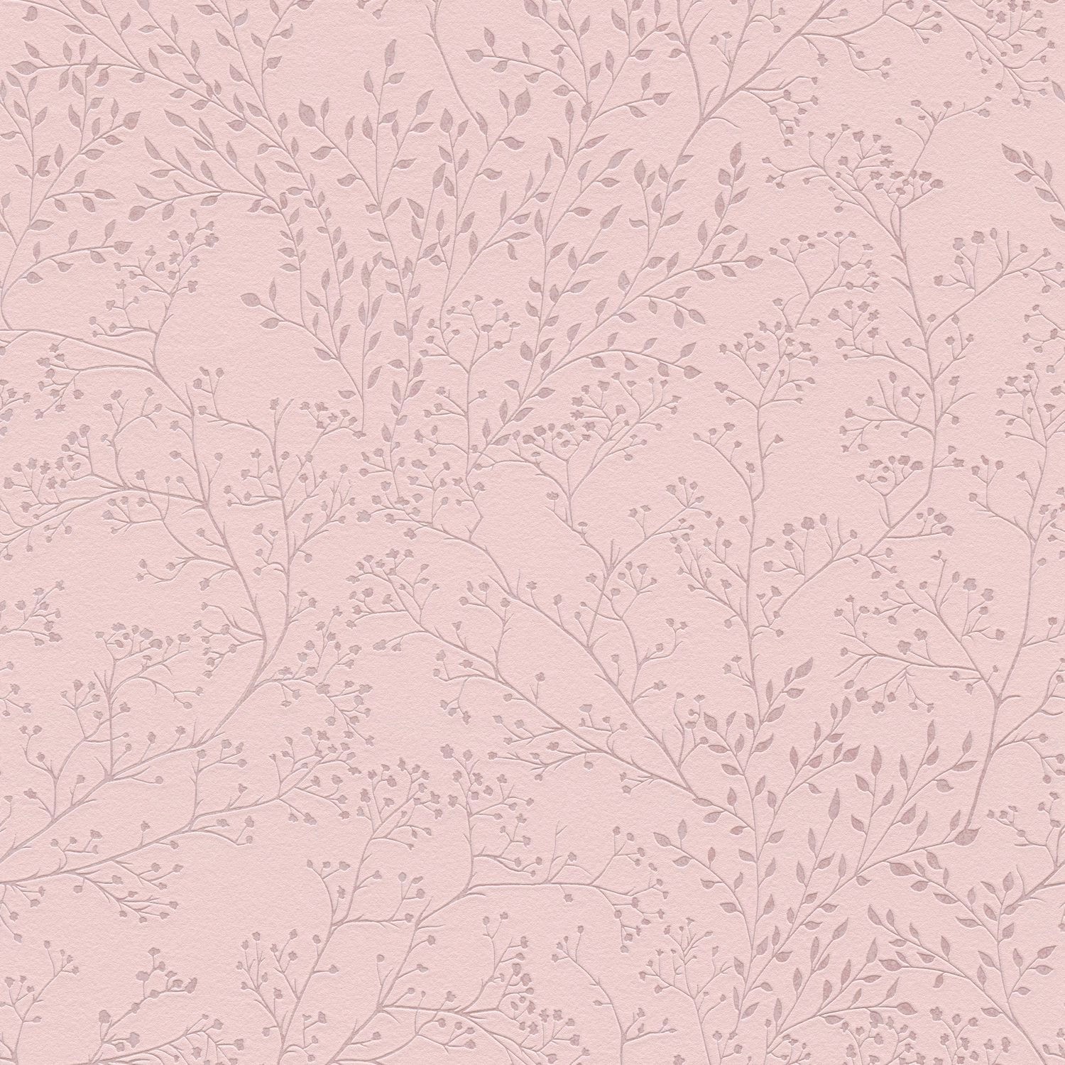 PROFHOME 381002-GU Landhaus Tapete Floral dezent schimmernd Rosa 0,53 m x 1 günstig online kaufen