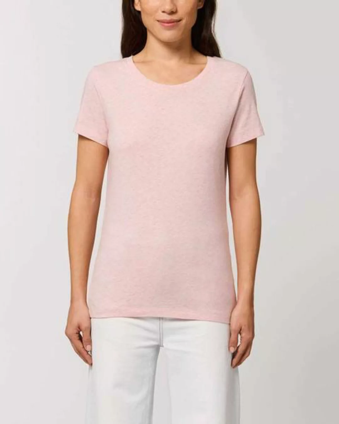 2er Pack Basic T-shirt Damen, Bio-baumwolle, Drei Farben Meliert günstig online kaufen