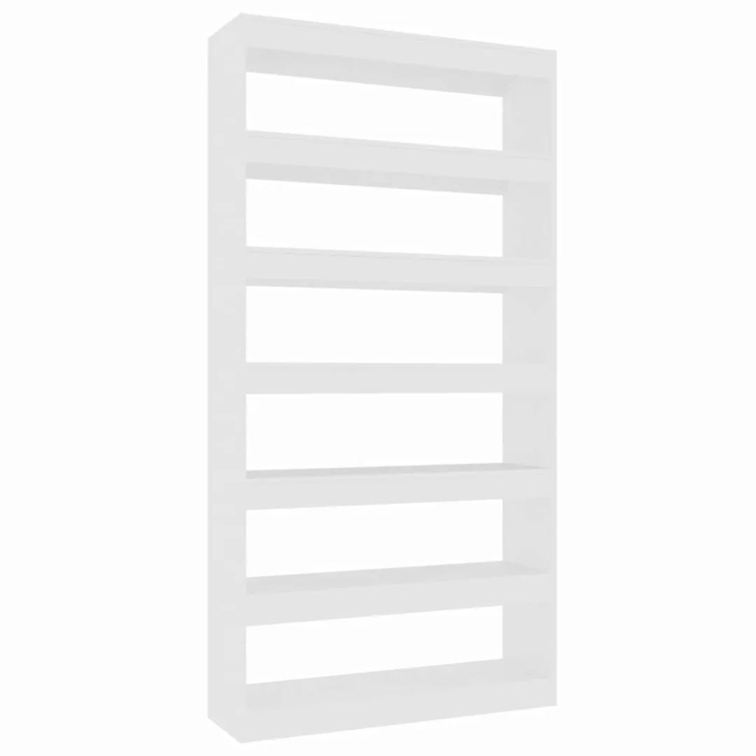 Vidaxl Bücherregal/raumteiler Weiß 100×30×198 Cm Holzwerkstoff günstig online kaufen