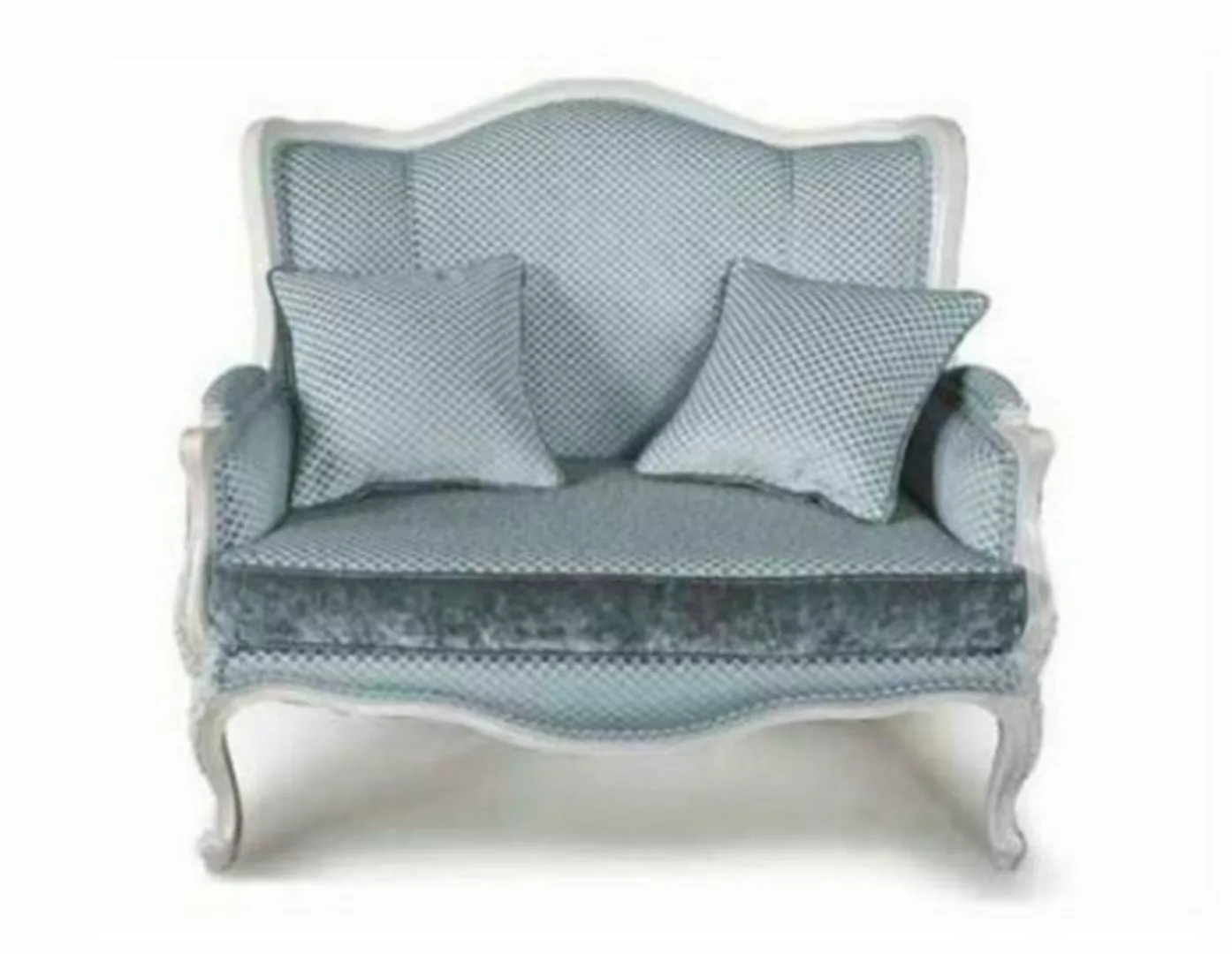 JVmoebel Sofa Klassische Graue Couch Textil Stoff Sofa Designer 2 Sitzer So günstig online kaufen