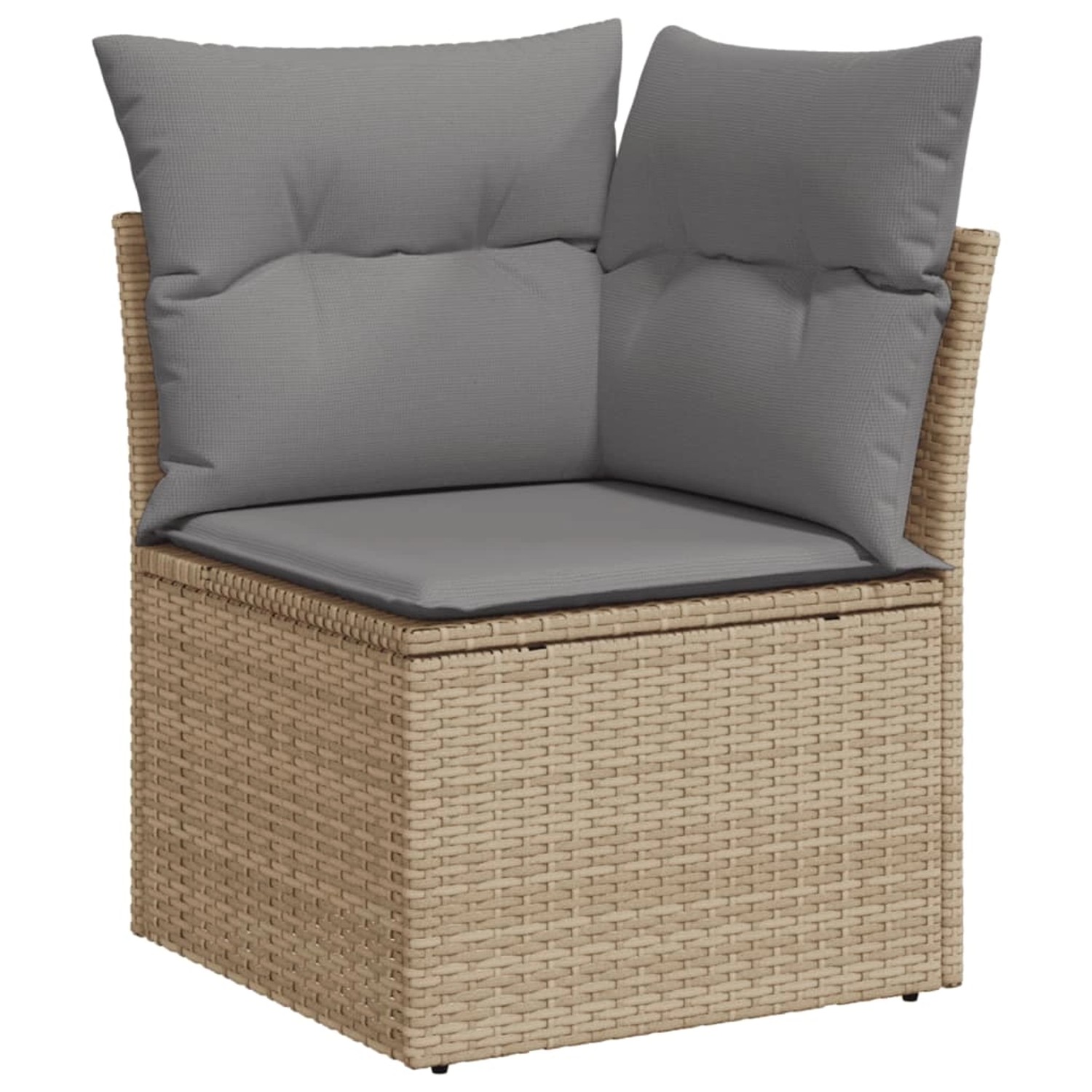 vidaXL 5-tlg Garten-Sofagarnitur mit Kissen Beige Poly Rattan Modell 123 günstig online kaufen