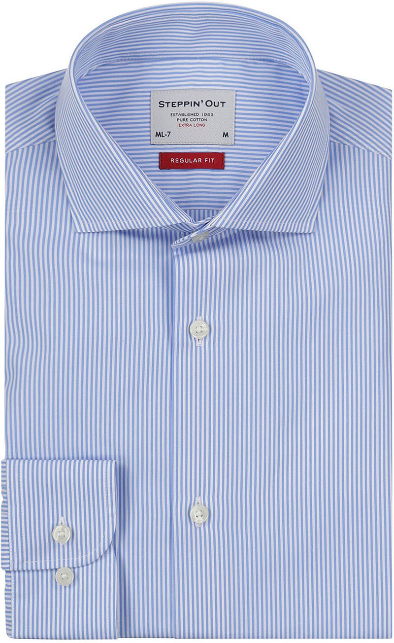 Steppin' Out Hemd Extra Long Sleeves Light Blue - Größe M günstig online kaufen