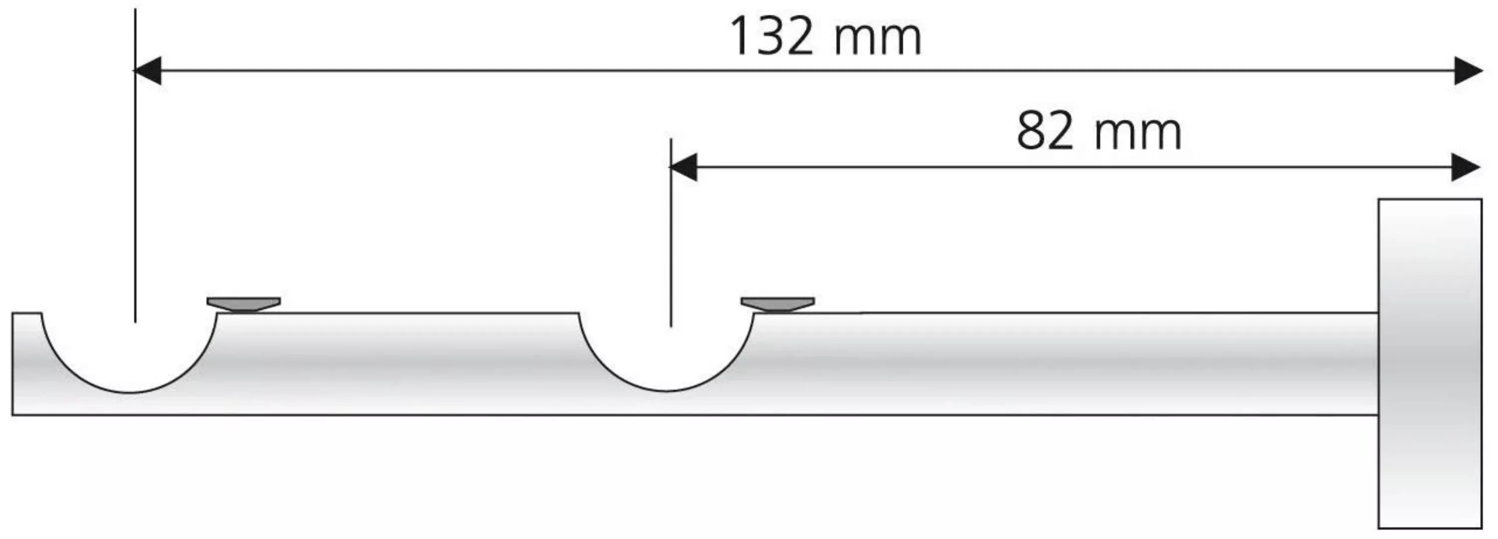 Liedeco Doppelträger, (1 St.), für Gardinenstangen Ø 16 mm günstig online kaufen