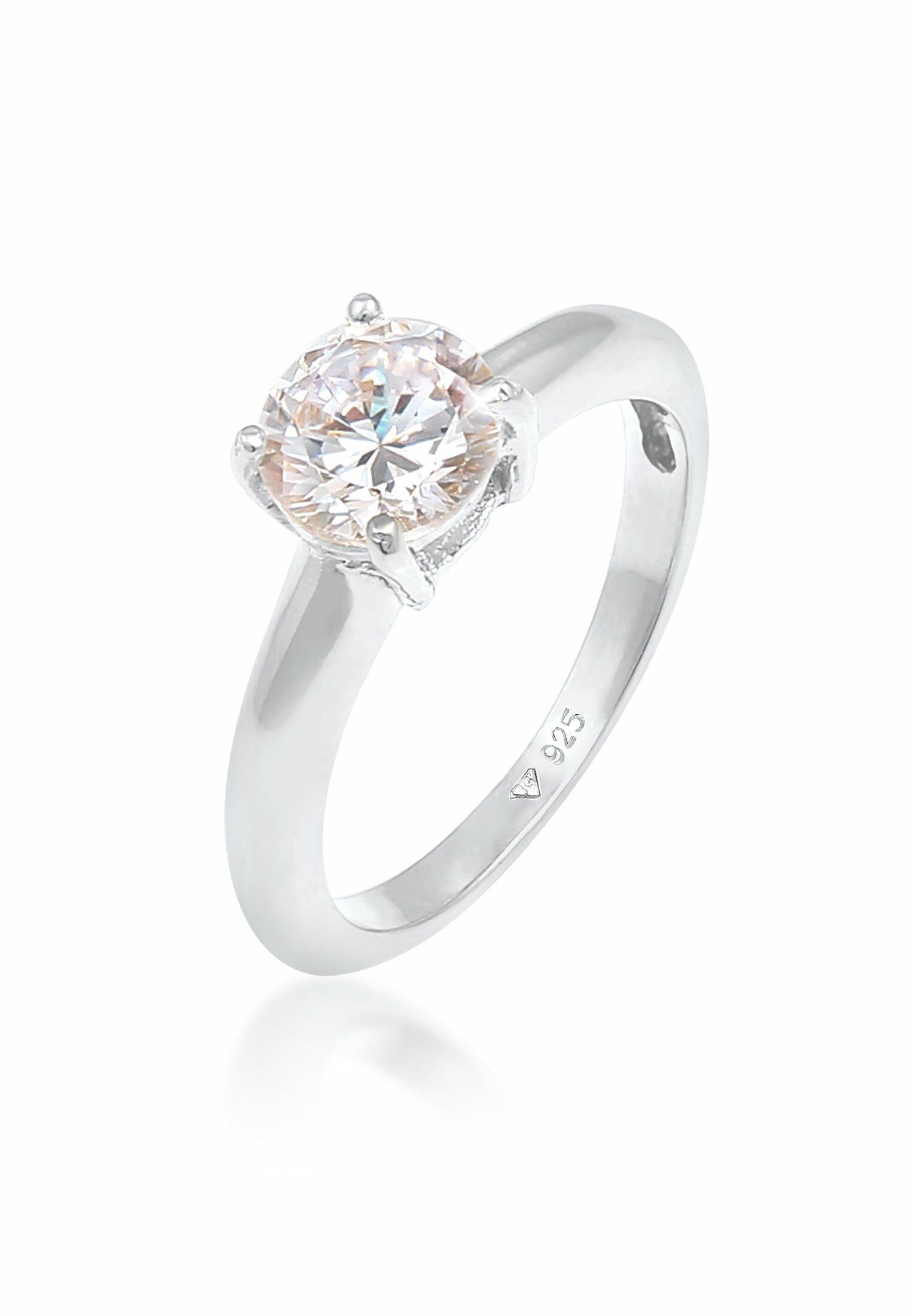 Elli Fingerring Solitär Klassisch Zirkonia Verlobung günstig online kaufen