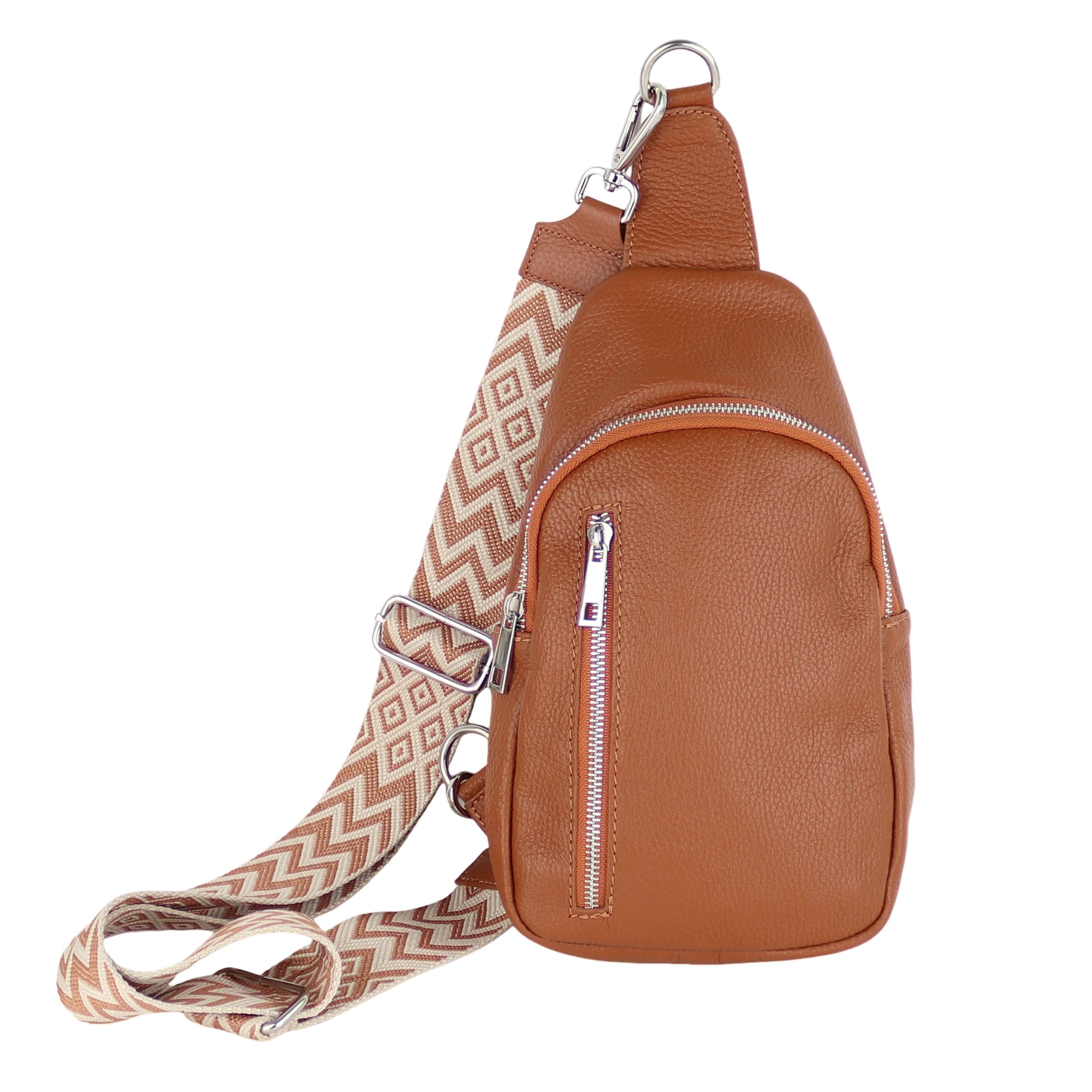 MIRROSI Umhängetasche Sling Bag,Brusttasche, aus Echtleder, günstig online kaufen