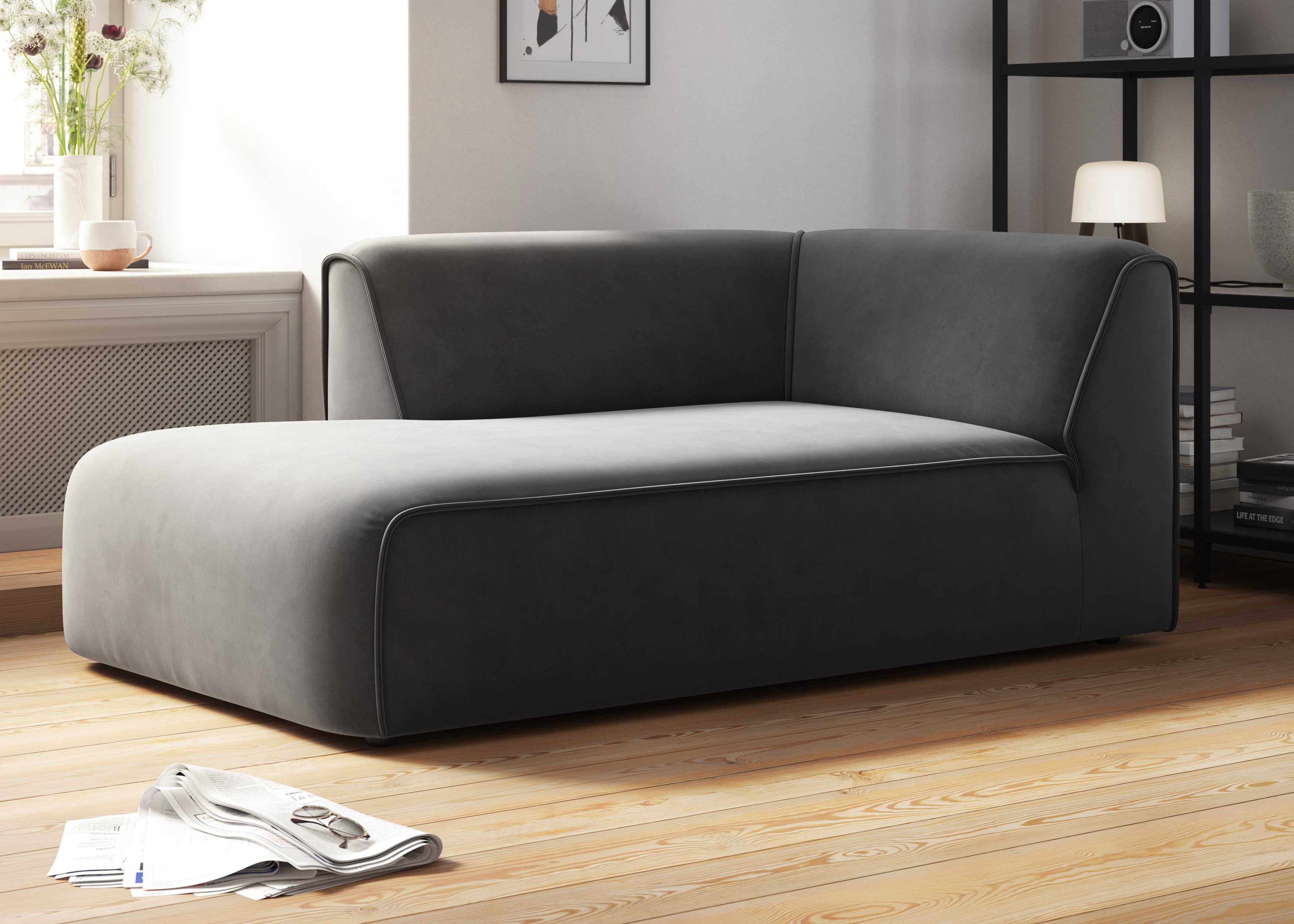 RAUM.ID Ottomane "Merid Chaiselongue, Maße B/T/H: 100/162/70 cm", als Modul günstig online kaufen