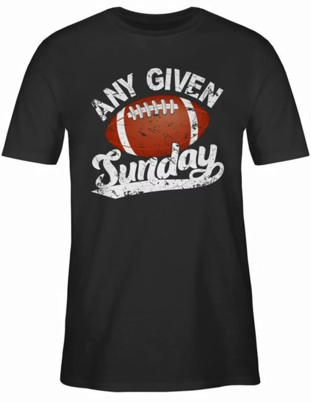 Shirtracer T-Shirt Any given Sunday mit Football weiß American Football NFL günstig online kaufen