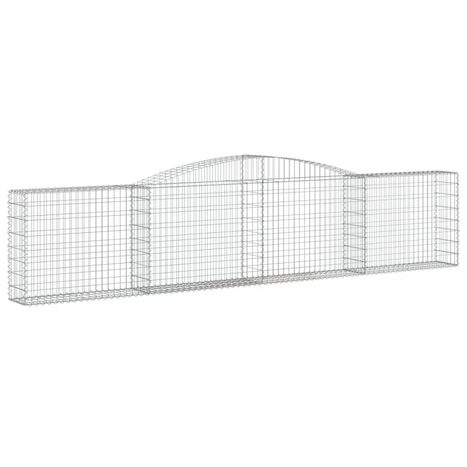 Vidaxl Gabionen Mit Hochbogen 2 Stk. 400x30x80/100cm Verzinktes Eisen günstig online kaufen