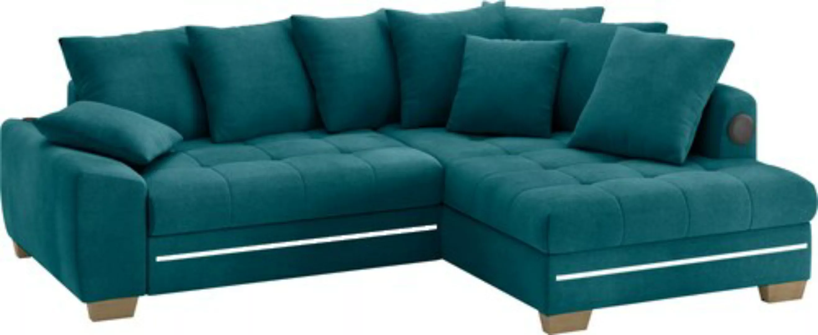 Mr. Couch Ecksofa »Nikita II, L-Form«, mit Kaltschaum, RGB-LED, Soundsystem günstig online kaufen
