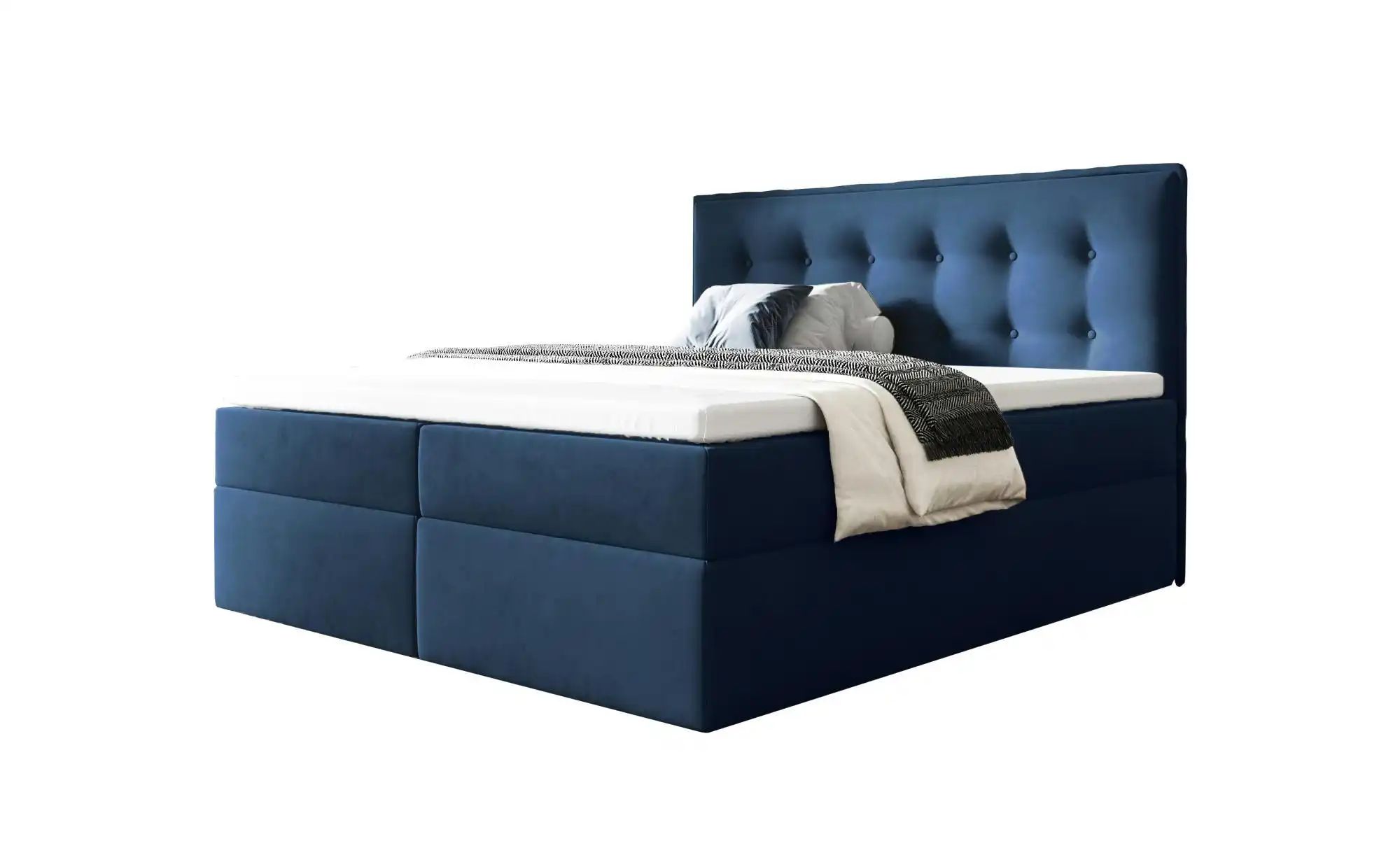 Boxbett mit Bettkasten Focus ¦ blau ¦ Maße (cm): B: 140 H: 110 Betten > Pol günstig online kaufen