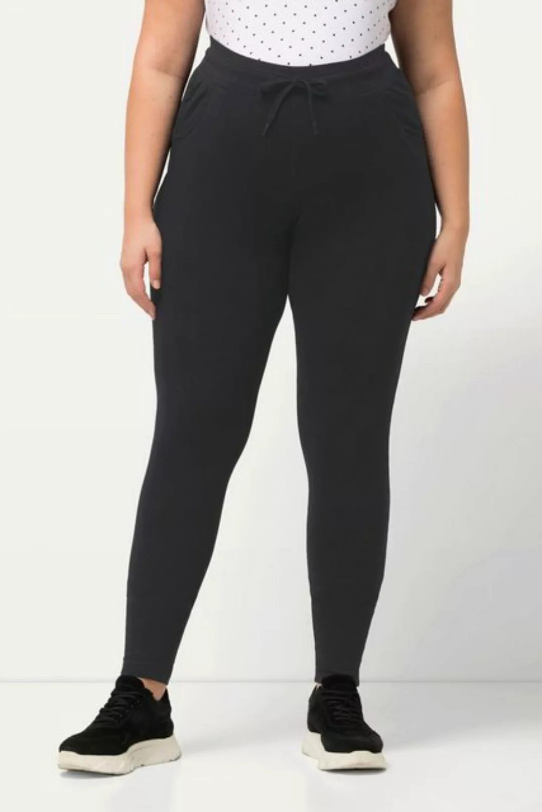 Ulla Popken Funktionshose Bellieva-Jersey Leggings Komfortbund Biobaumwolle günstig online kaufen