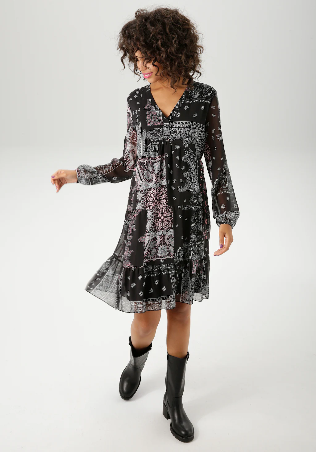 Aniston CASUAL Tunikakleid, im fantasievollen Paisley-Muster-Mix - NEUE KOL günstig online kaufen