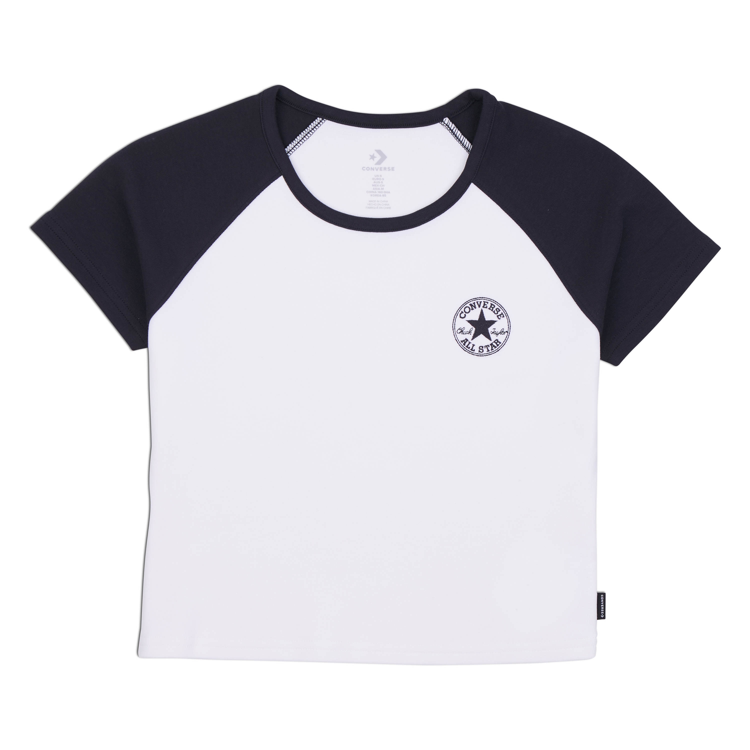 Converse T-Shirt WOMEN'S CONVERSE CHUCK TAYLOR RAGLAN T-SHIRT (1-tlg) günstig online kaufen