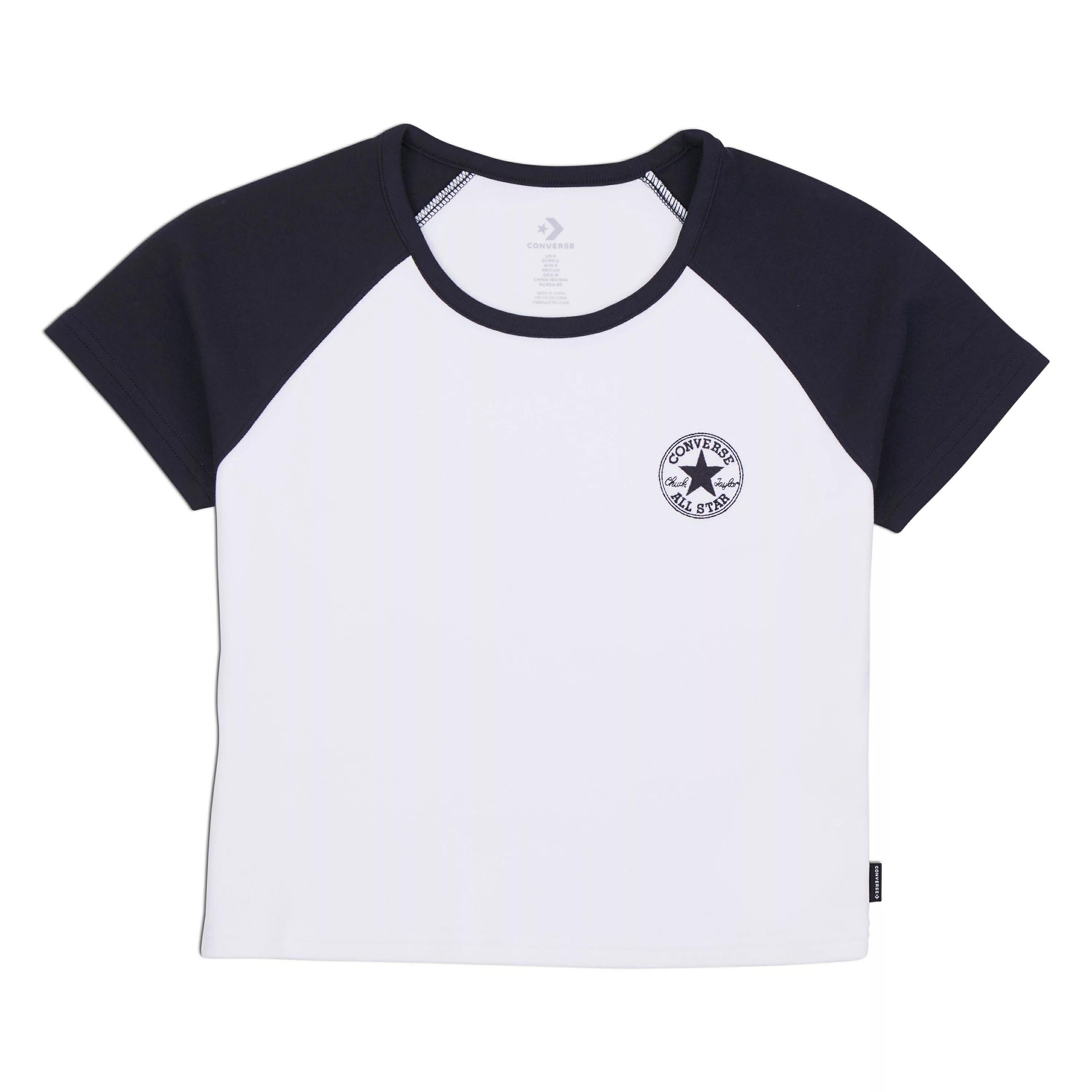 Converse T-Shirt "WOMENS CONVERSE CHUCK TAYLOR RAGLAN T-SHIRT" günstig online kaufen