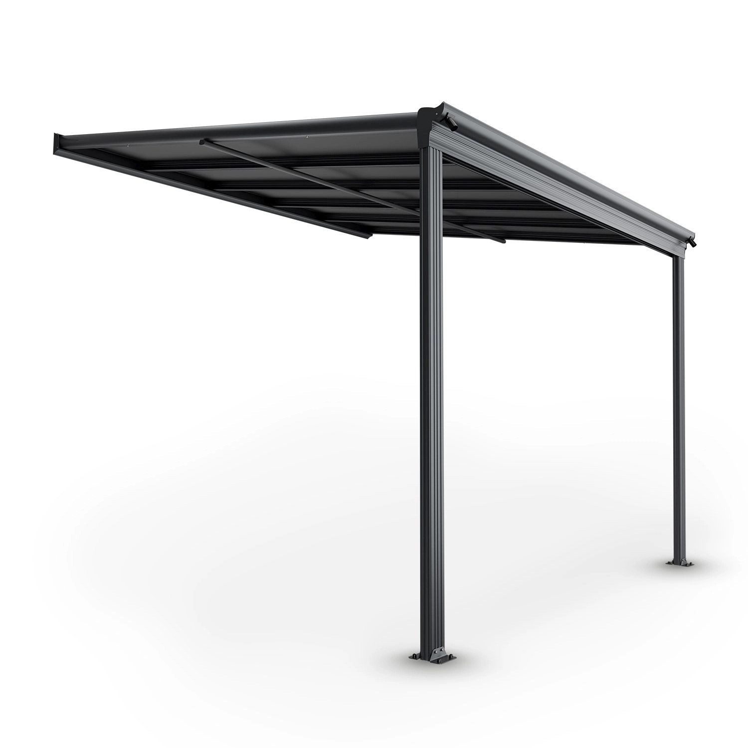 Juskys Terrassendach Borneo, 3x3 m, Regen- günstig online kaufen