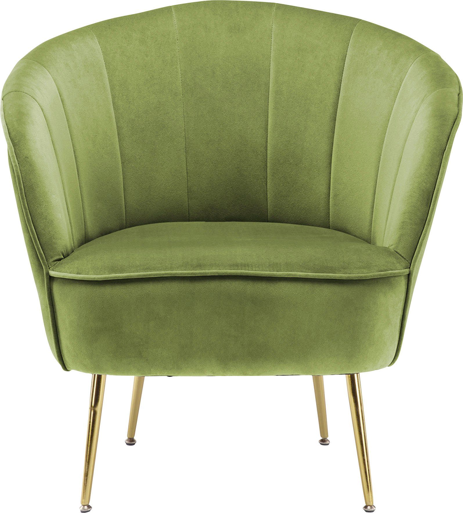 Kayoom Sessel "Poola 100, gemütlicher Cocktail-Sessel, edler Samtbezug", (1 günstig online kaufen