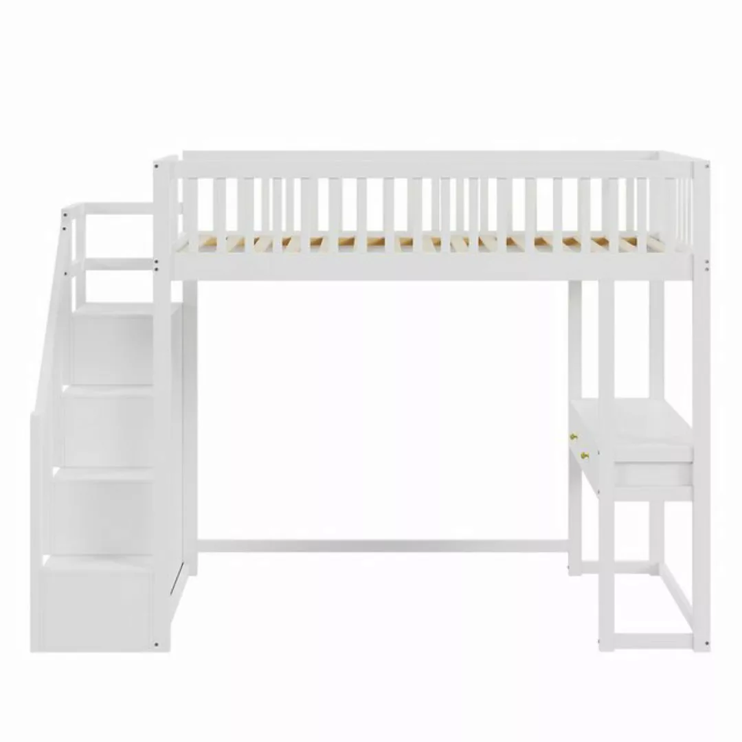 Rustrky Kinderbett Hochbett Einzelbett Funktionsbett Jugendbett Holzbett (m günstig online kaufen