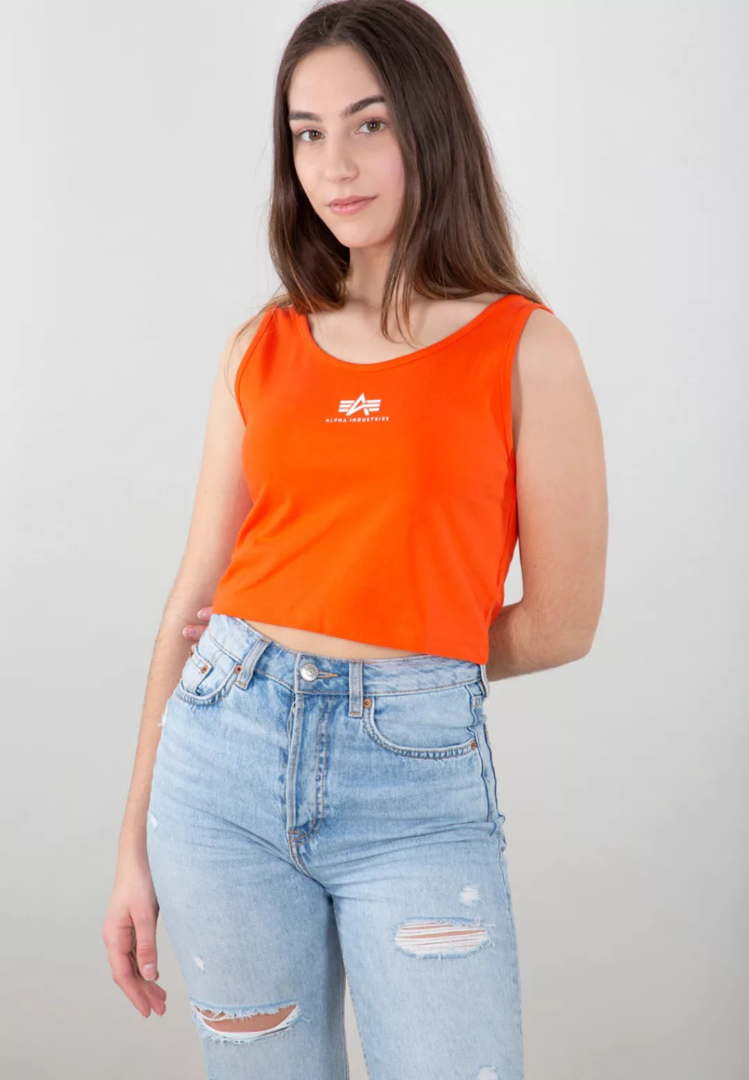 Alpha Industries Muskelshirt "Alpha Industries Women - Tanks Basic Crop-Tan günstig online kaufen