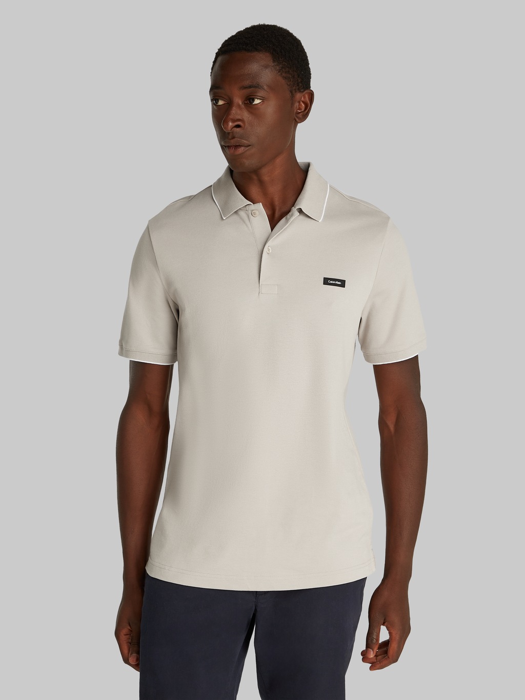 Calvin Klein Poloshirt "STRETCH PIQUE TIPPING POLO" günstig online kaufen