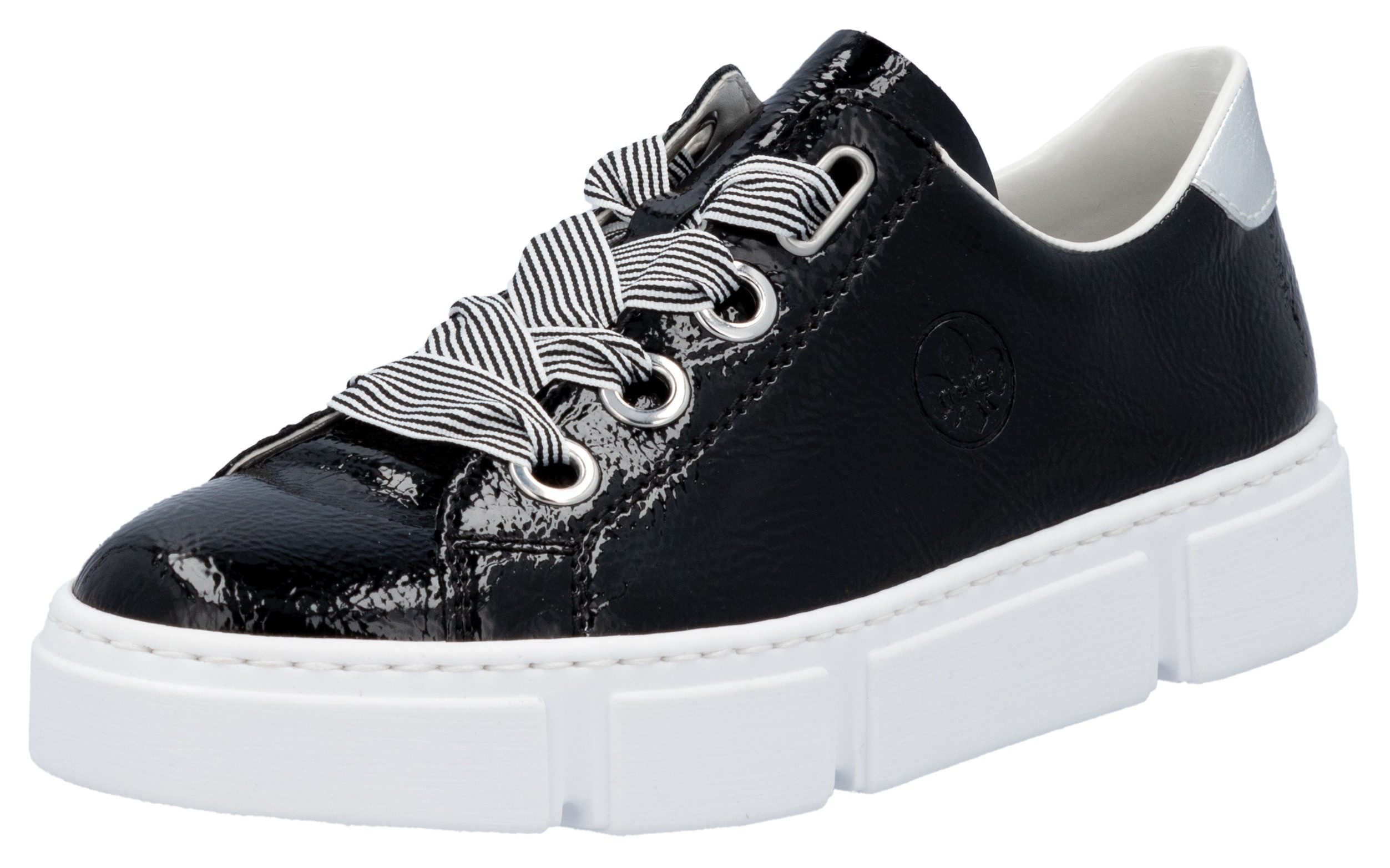 Rieker Sneaker mit trendigen Schnürsenkeln, Freizeitschuh, günstig online kaufen