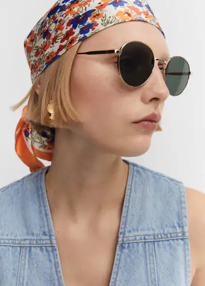 Sonnenbrille mit rundem Metallgestell günstig online kaufen