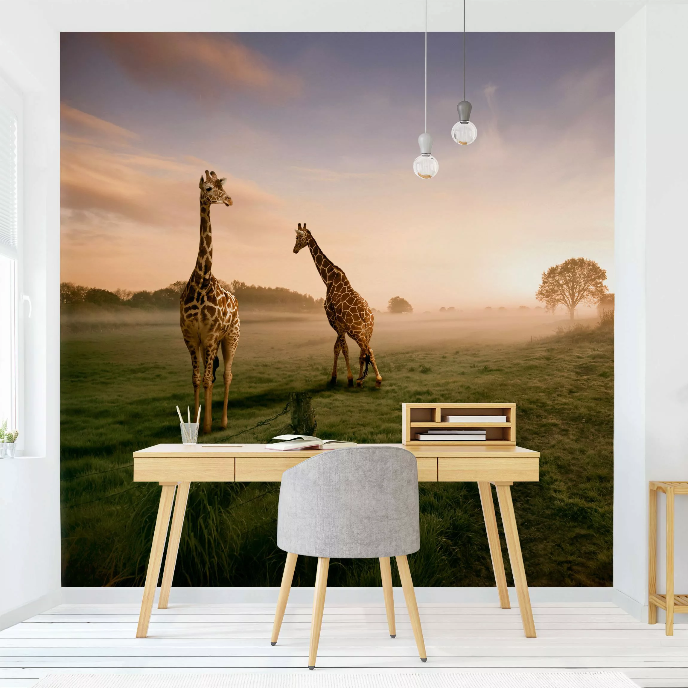 Fototapete Surreal Giraffes günstig online kaufen