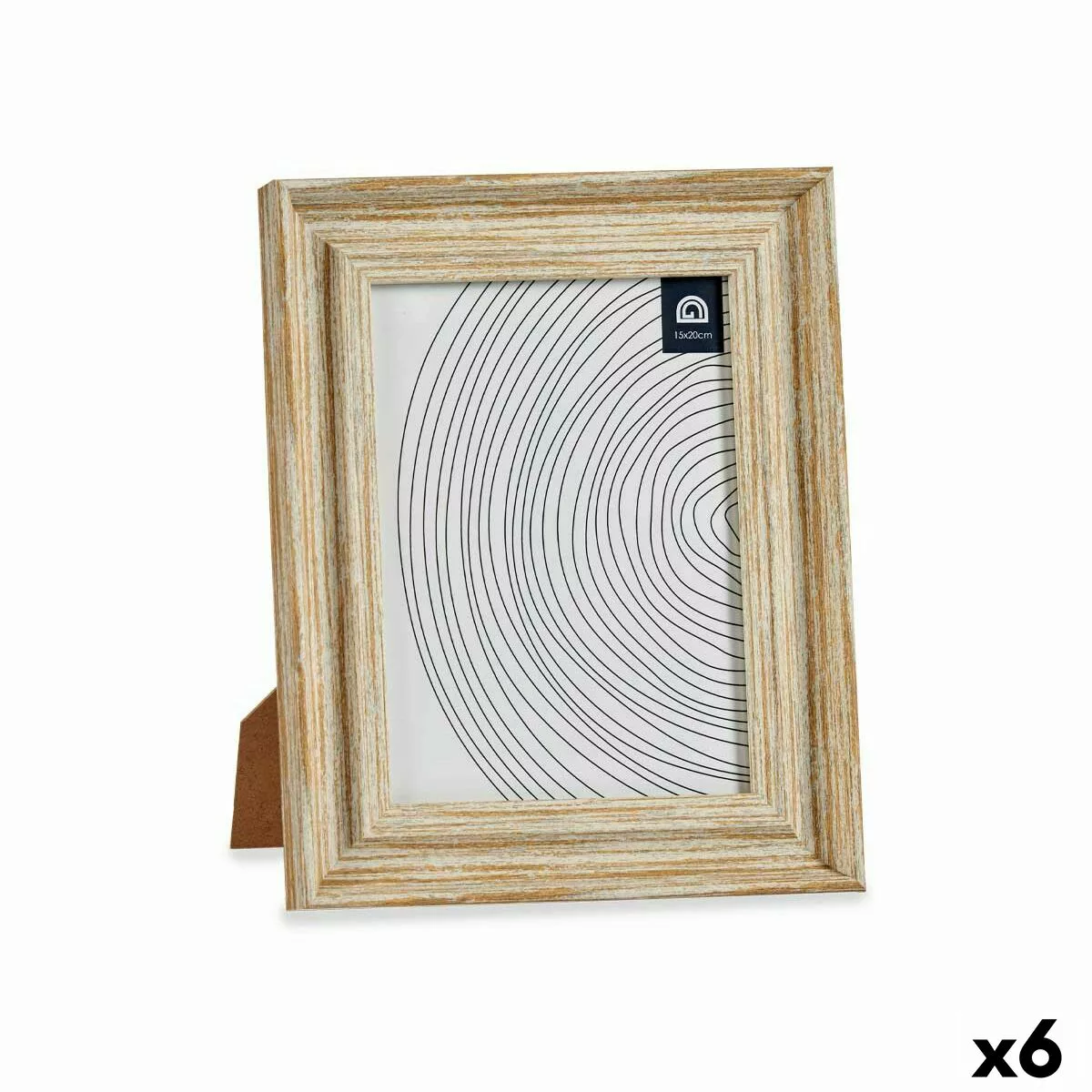 Fotorahmen Kristall Gold Holz Braun Kunststoff (21 X 2 X 26 Cm) (6 Stück) günstig online kaufen