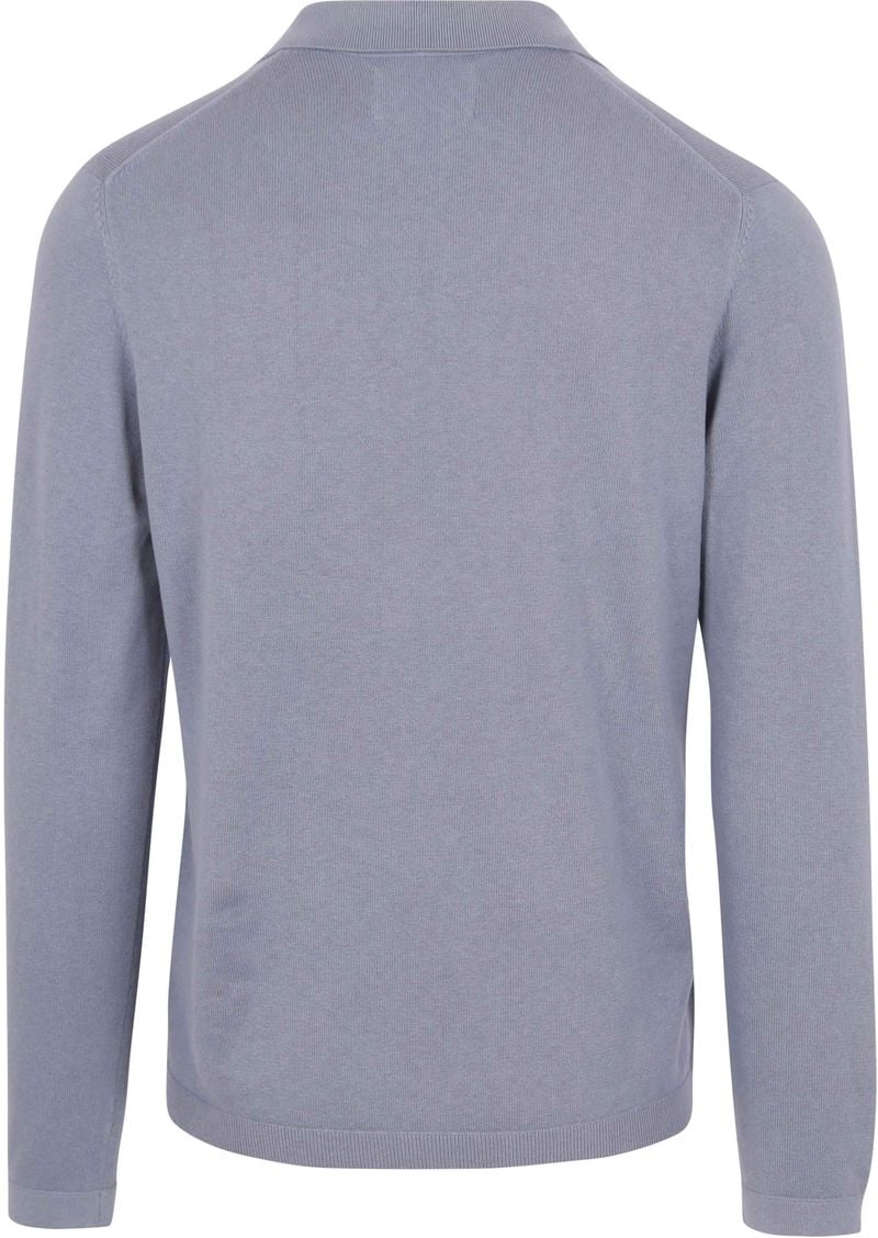 Marc O'Polo Longsleeve Poloshirt Riva Hellblau - Größe M günstig online kaufen