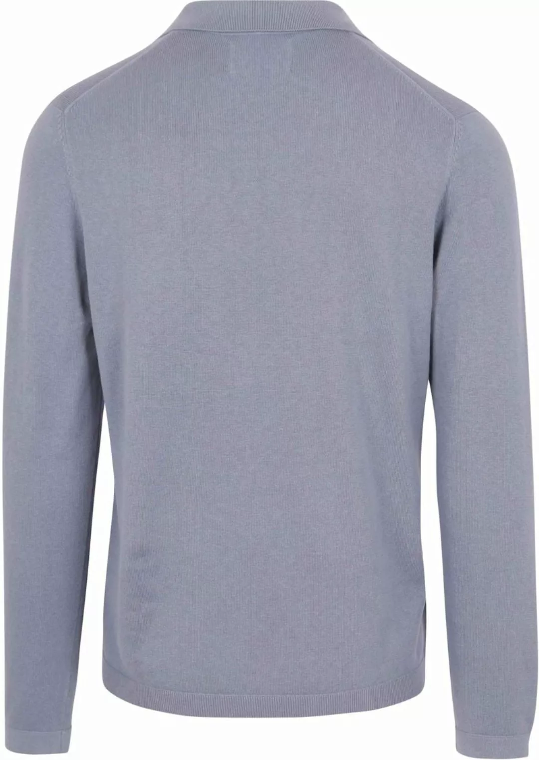 Marc O'Polo Longsleeve Poloshirt Riva Hellblau - Größe L günstig online kaufen