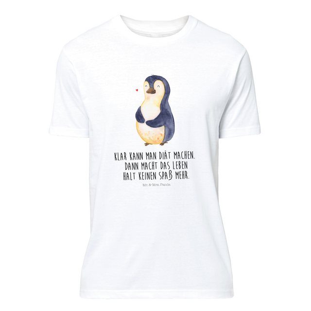 Mr. & Mrs. Panda T-Shirt Pinguin Diät - Weiß - Geschenk, Abnehmen, Frauen, günstig online kaufen